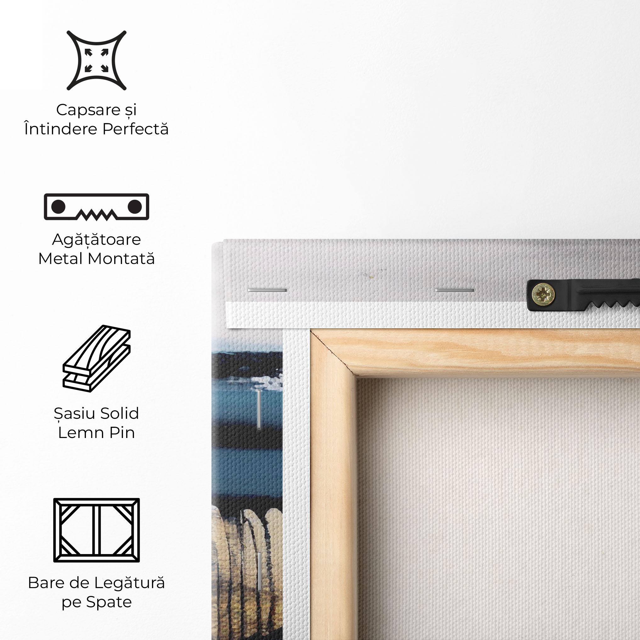 Tablou Canvas Blue Feather mockup 5