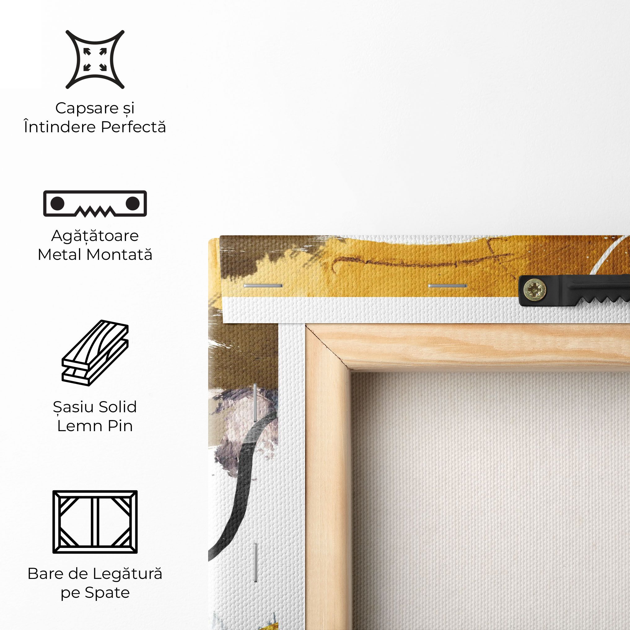 Chaotic Golden Painting mockup 5