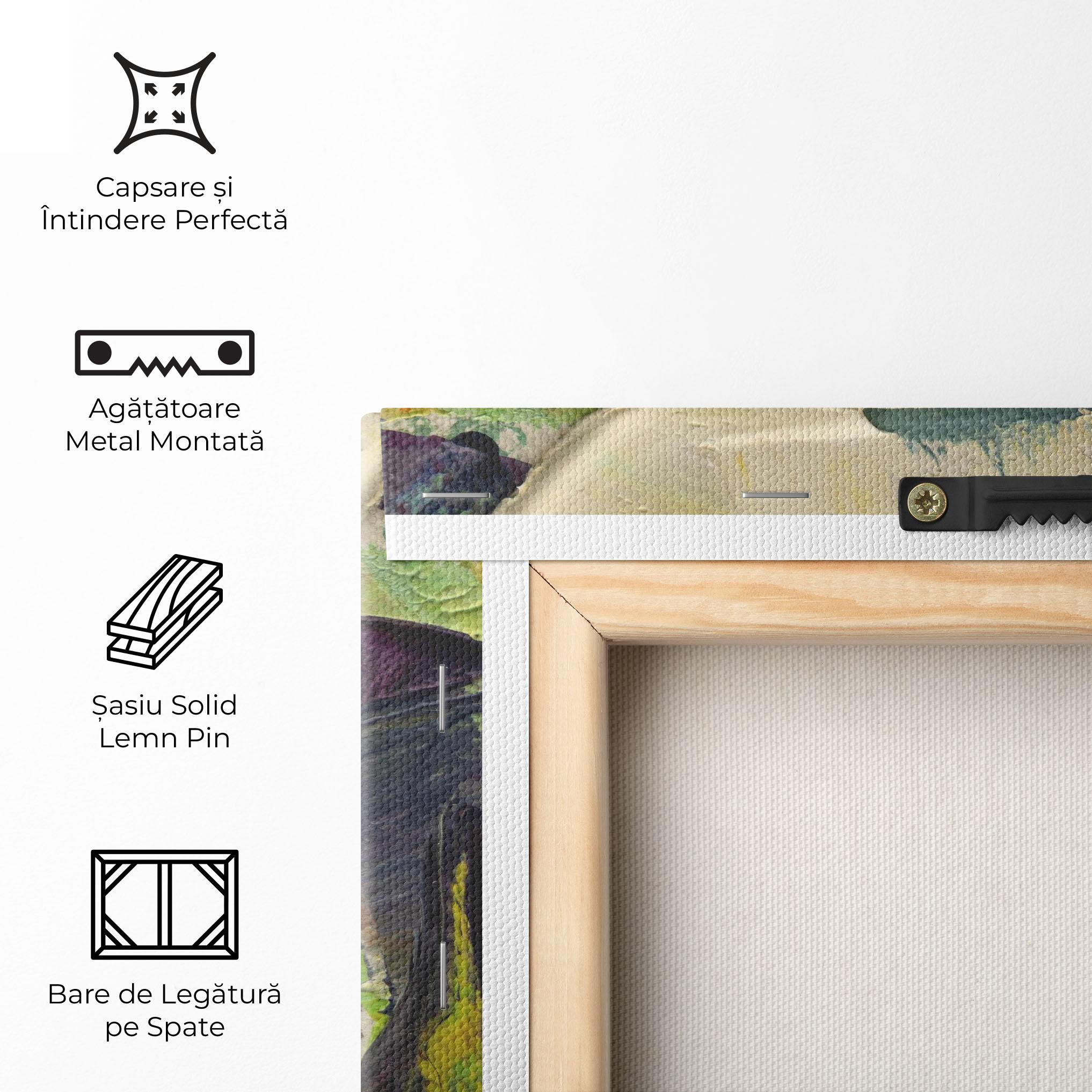 Tablou Canvas Closeup Oil Painting mockup 5