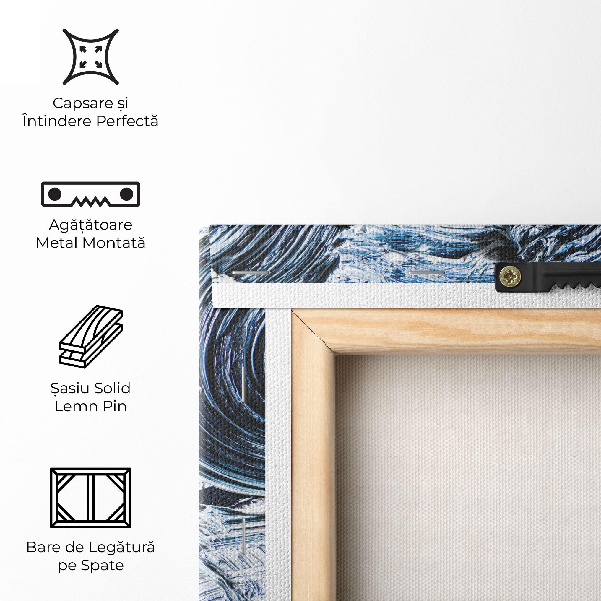Tablou Canvas Cream Textured Painting mockup 5