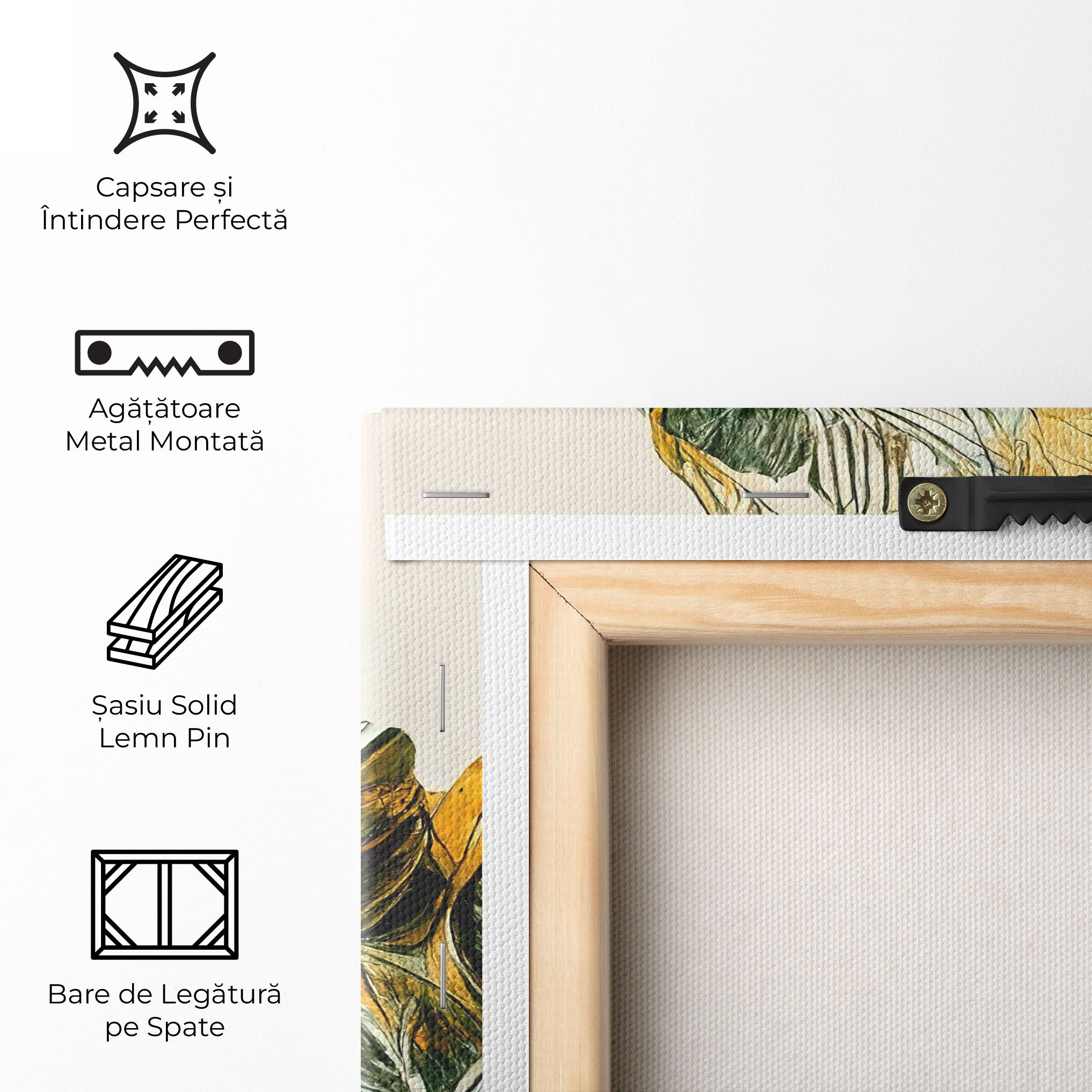 Gold And Green Leafes mockup 5