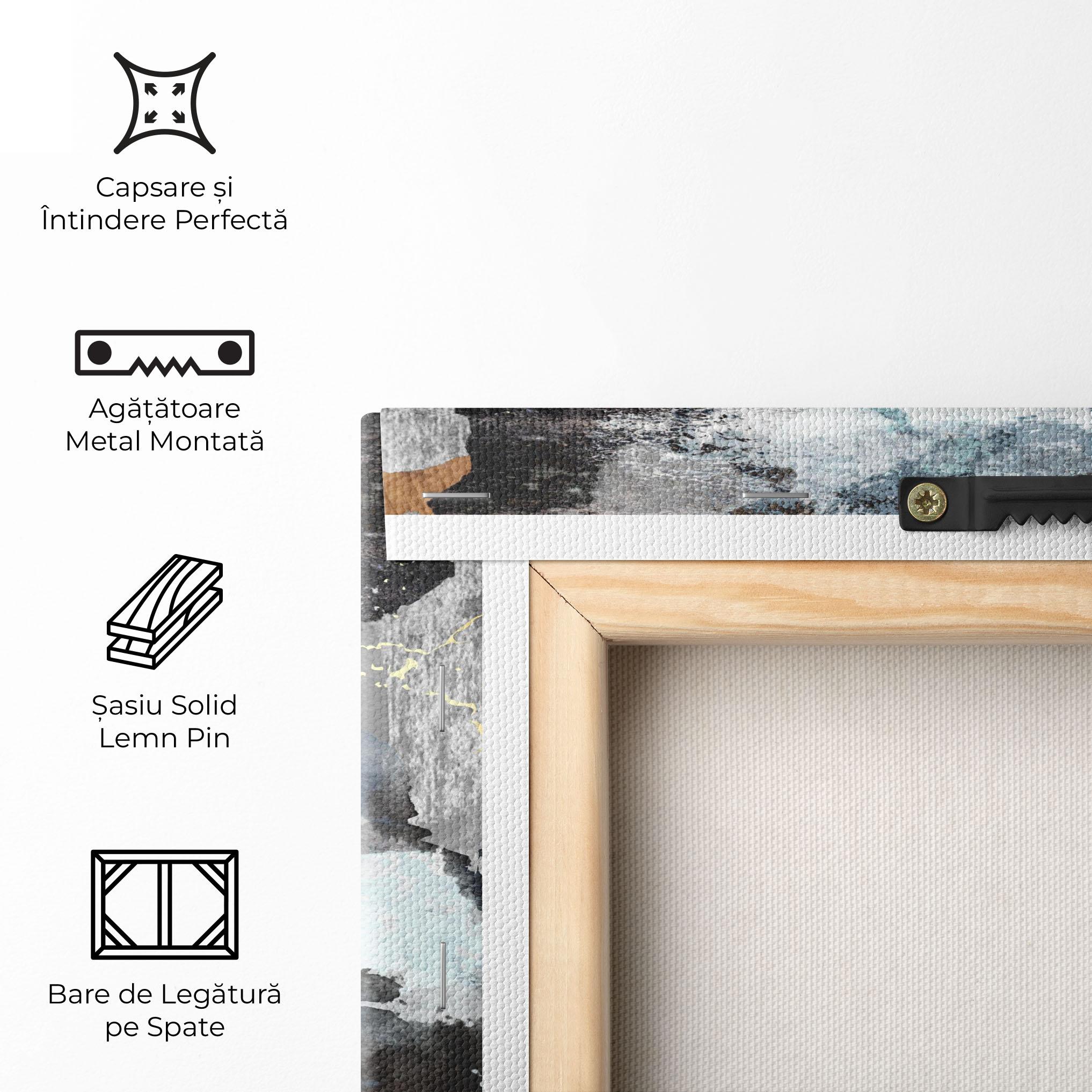 Tablou Canvas Gold Little Points mockup 5