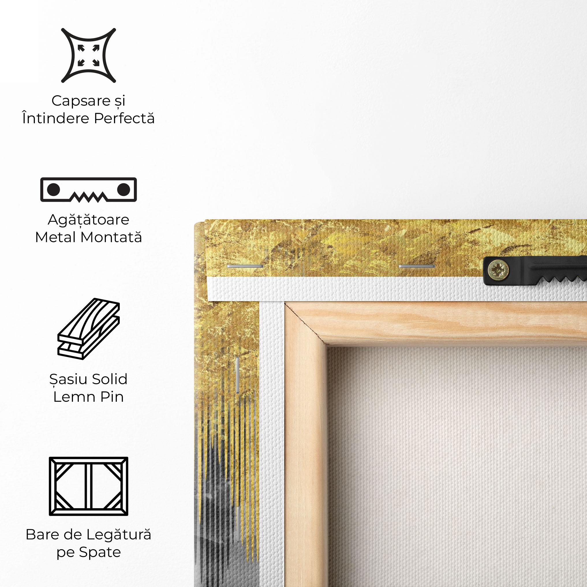 Tablou Canvas Golden Grey mockup 5
