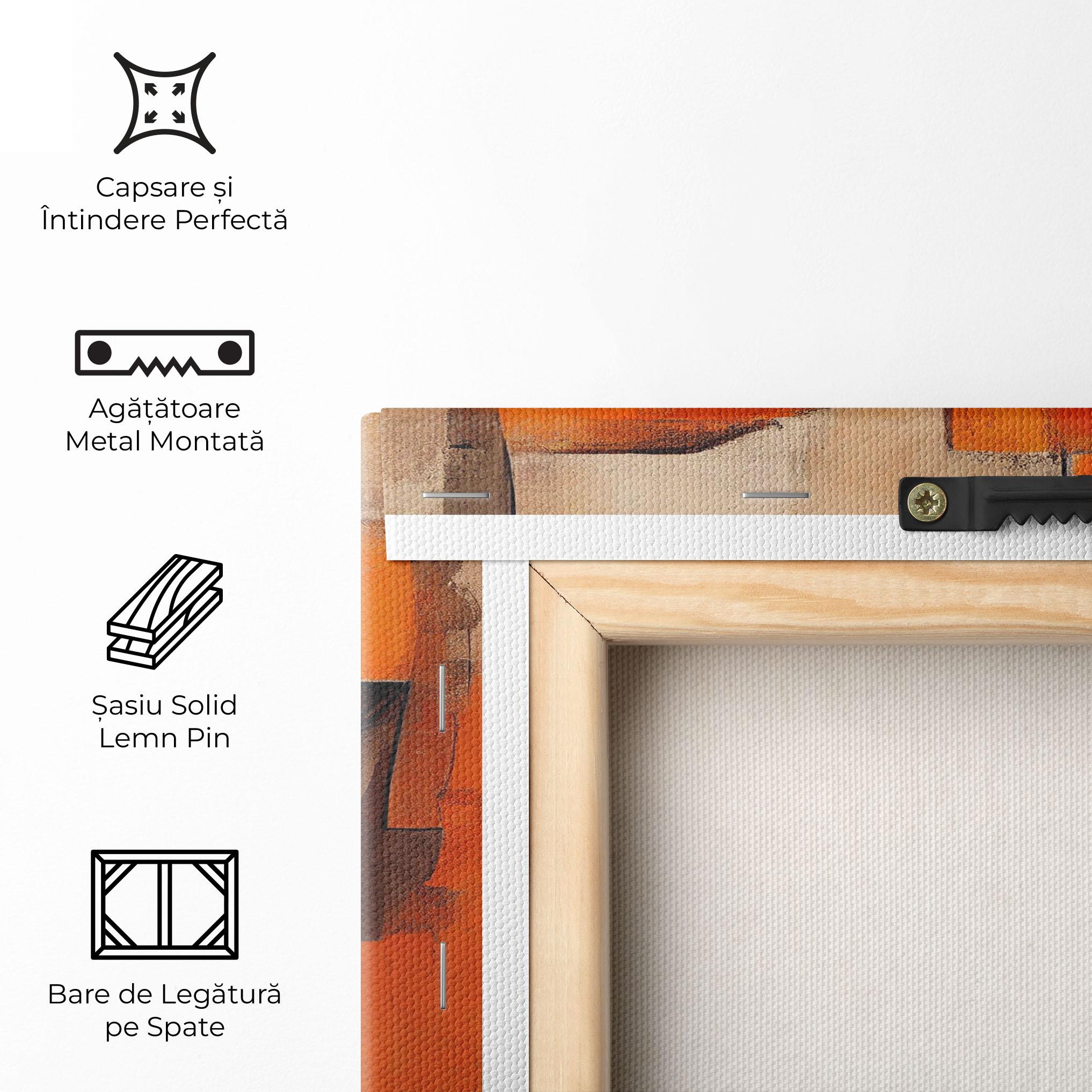 Tablou Canvas Orange Male Face mockup 5