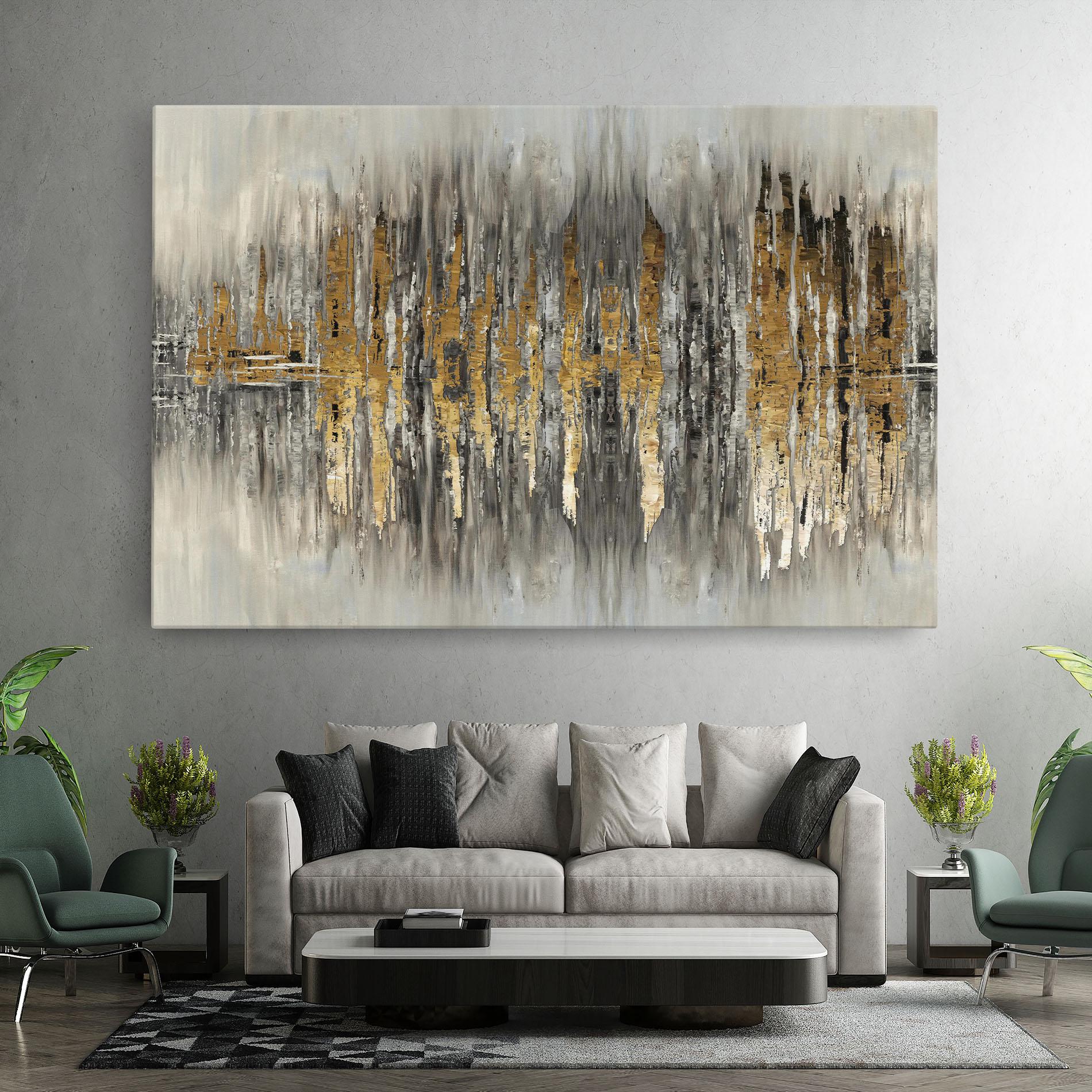 Tablou Canvas Acrylic Silver Paint mockup 7