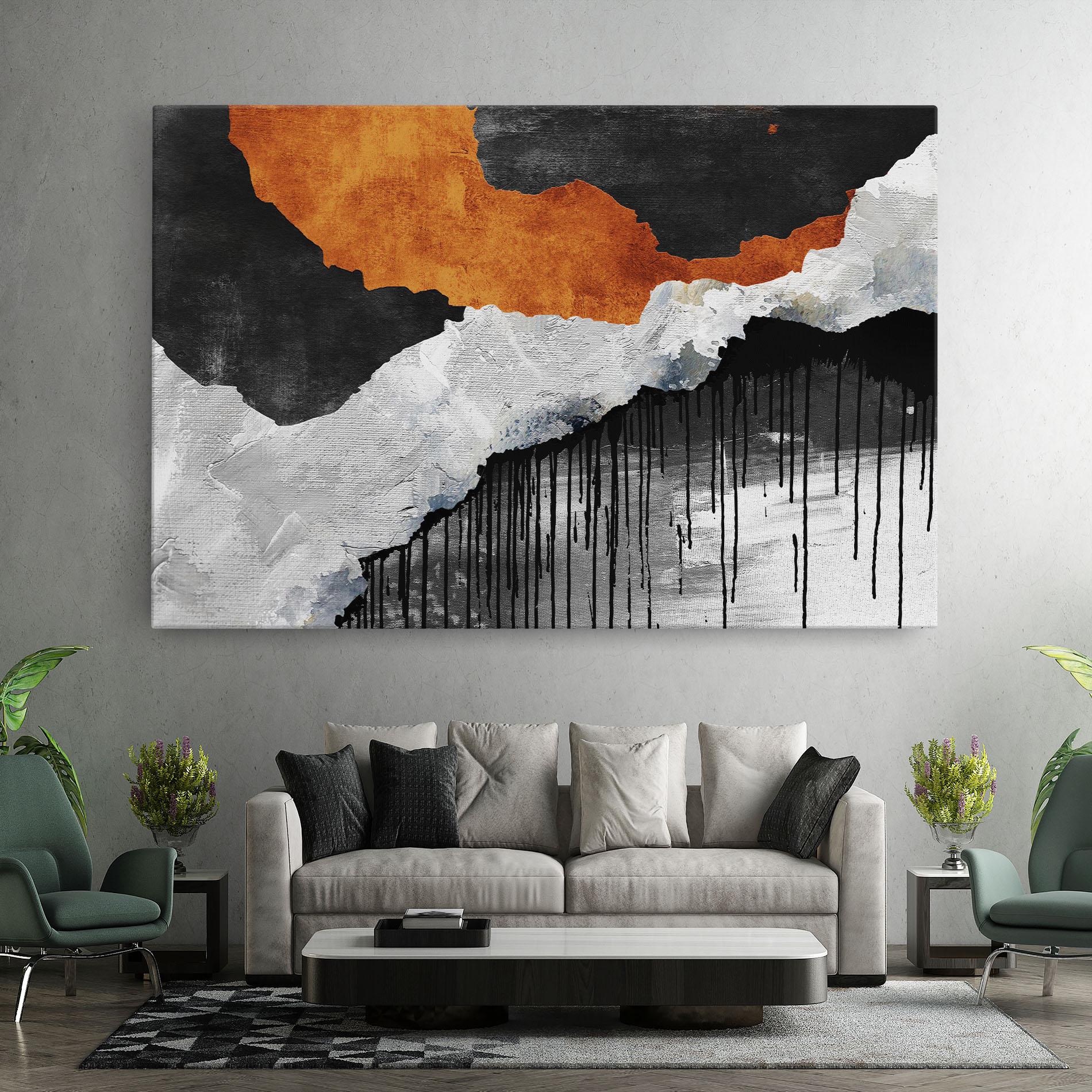 Tablou Canvas Black Paint Flowing mockup 7