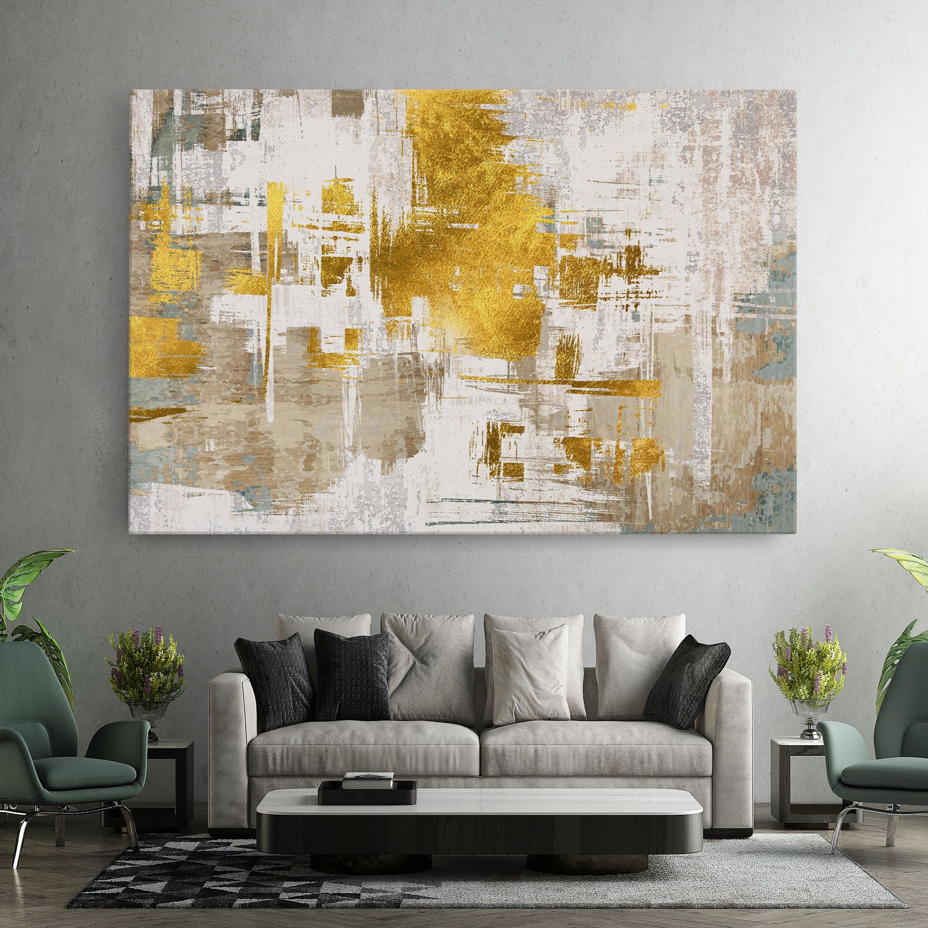 Gold And White Brush mockup 7