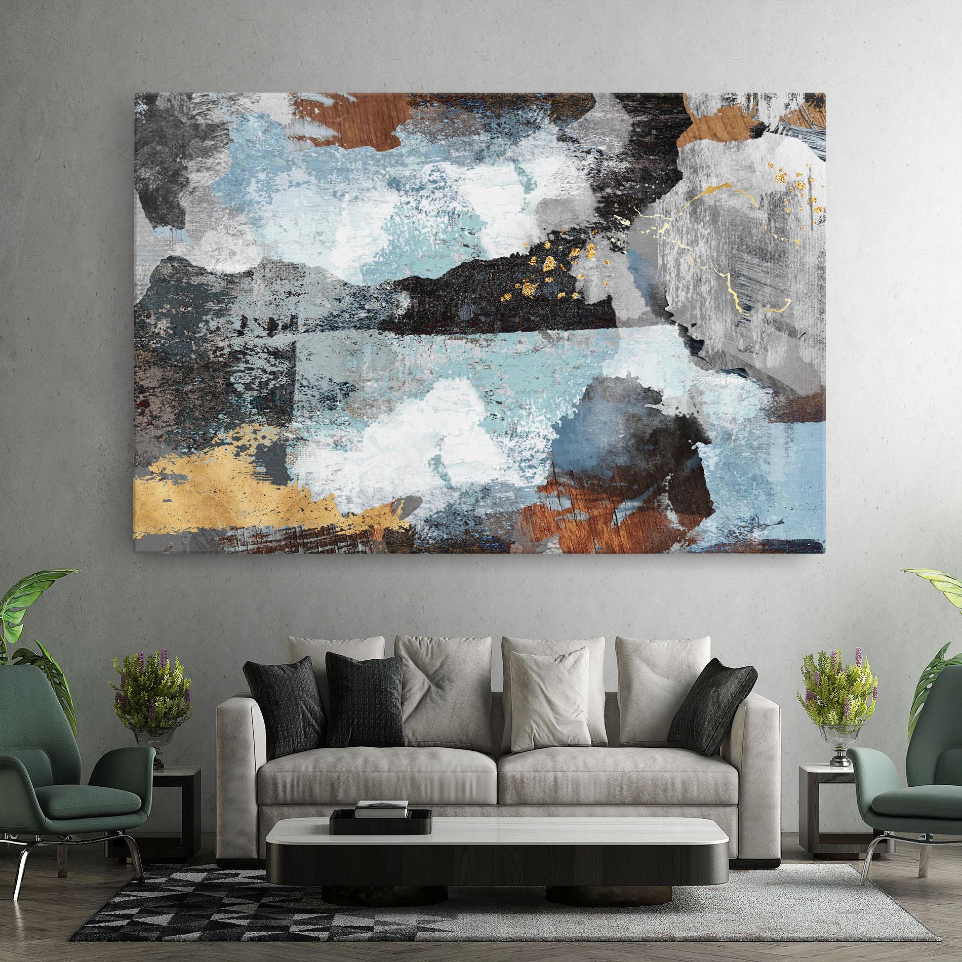 Tablou Canvas Gold Little Points mockup 7