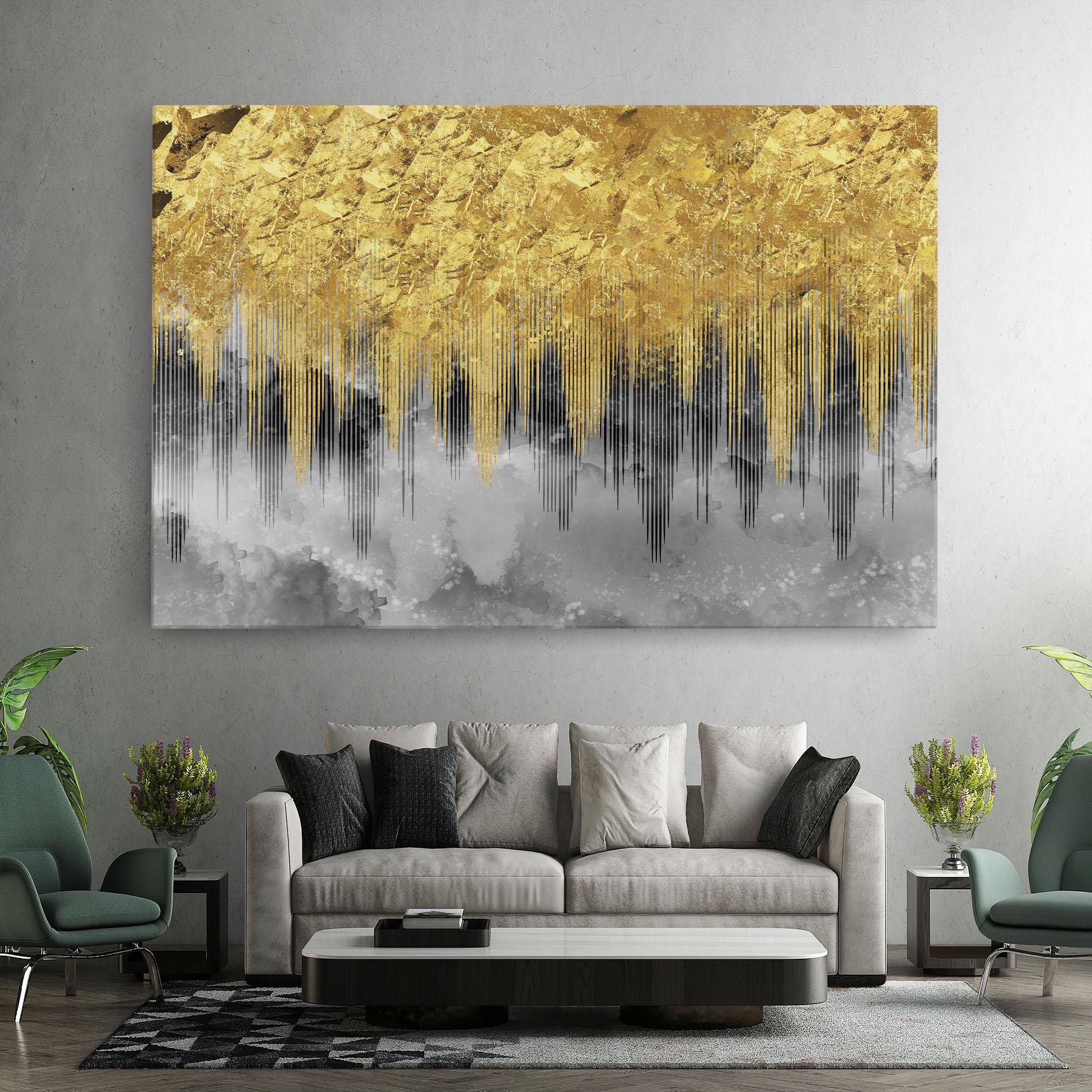 Tablou Canvas Golden Grey mockup 7