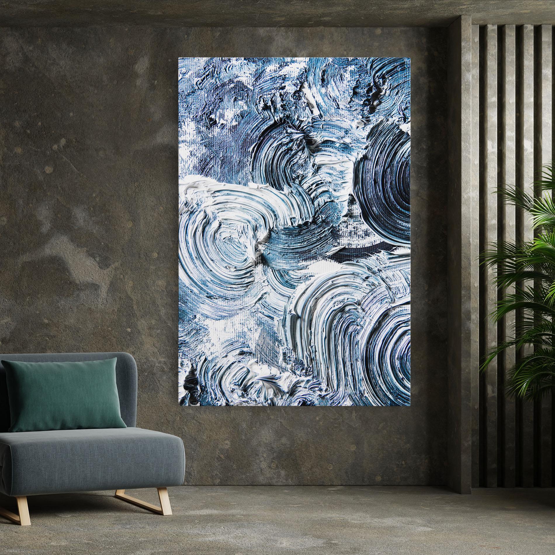 Tablou Canvas Cream Textured Painting mockup 7