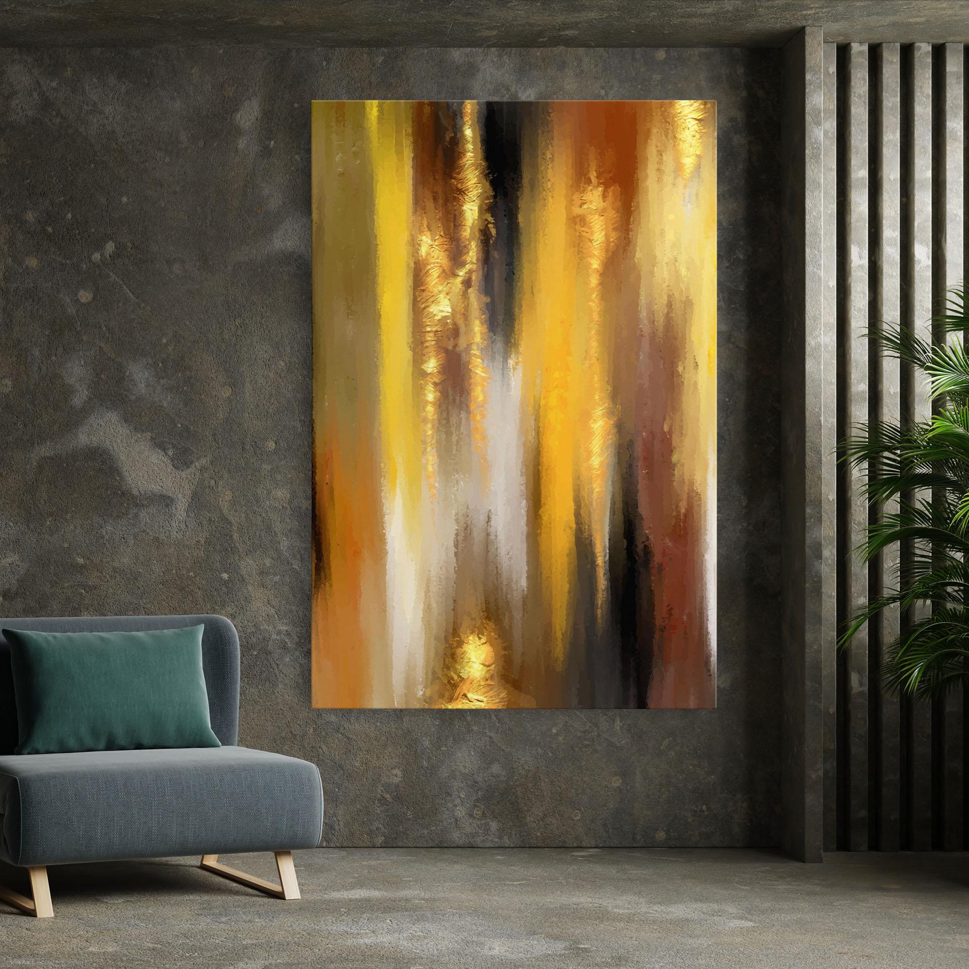 Tablou Canvas Golden Brown Art mockup 7