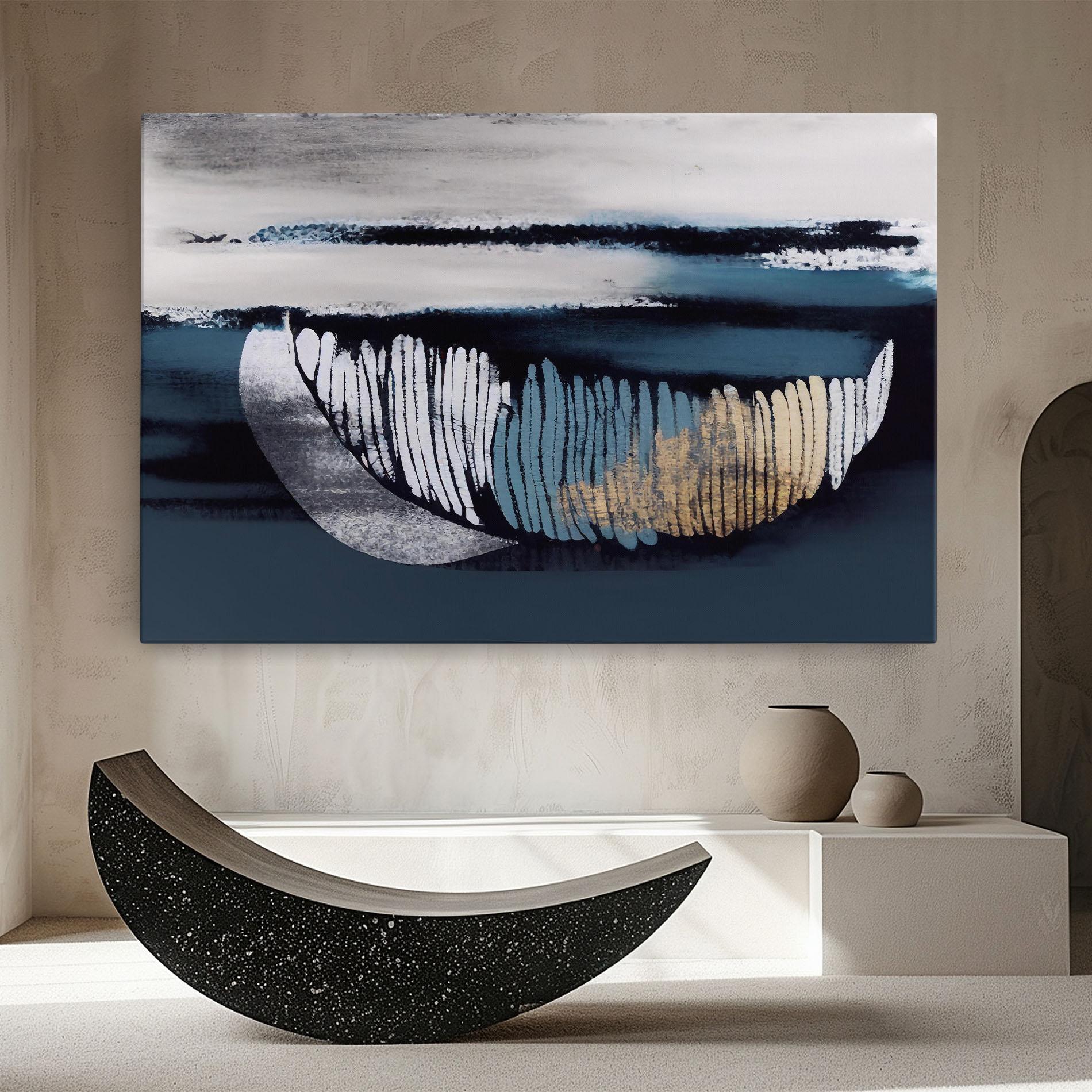 Tablou Canvas Blue Feather mockup 8