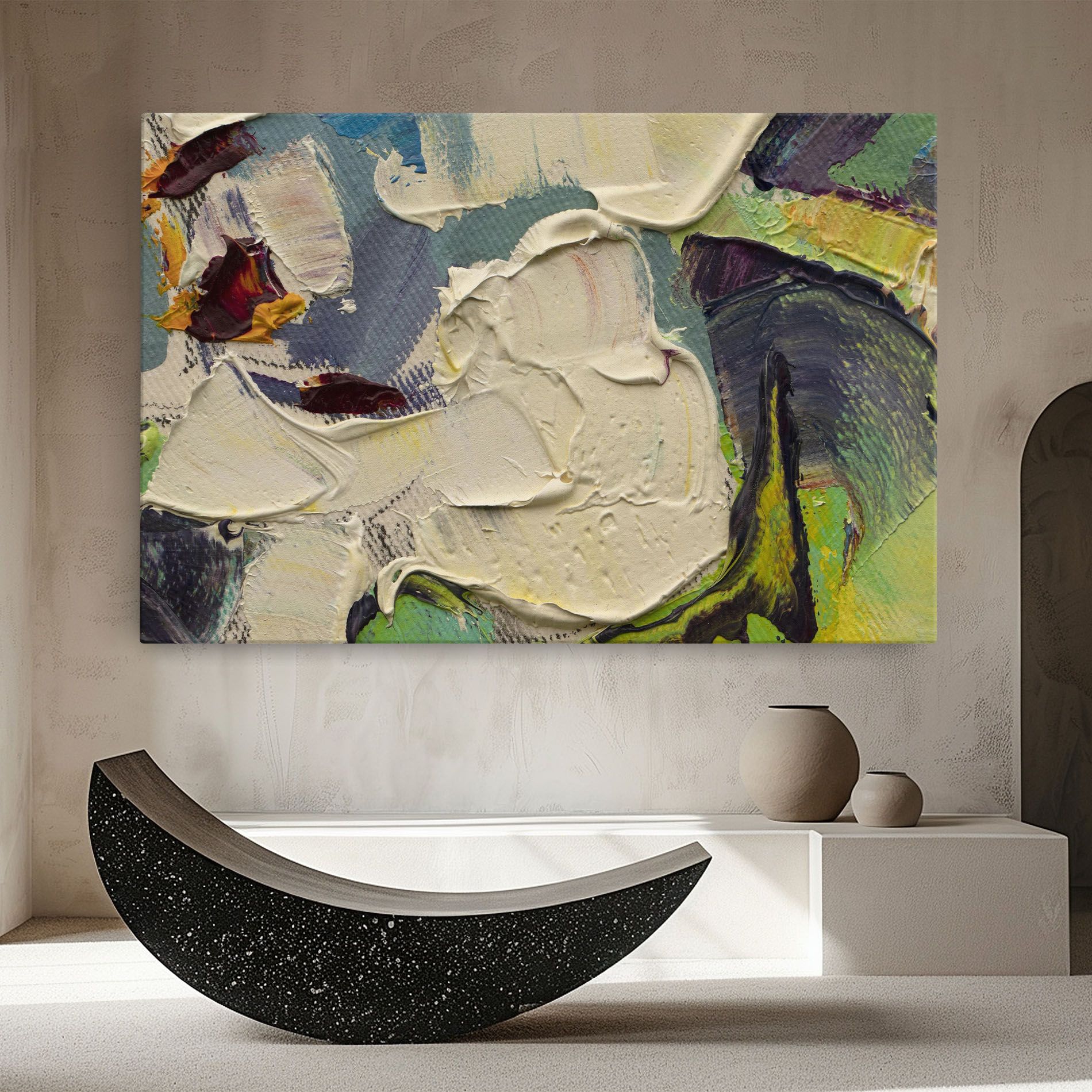 Closeup Oil Painting mockup 8