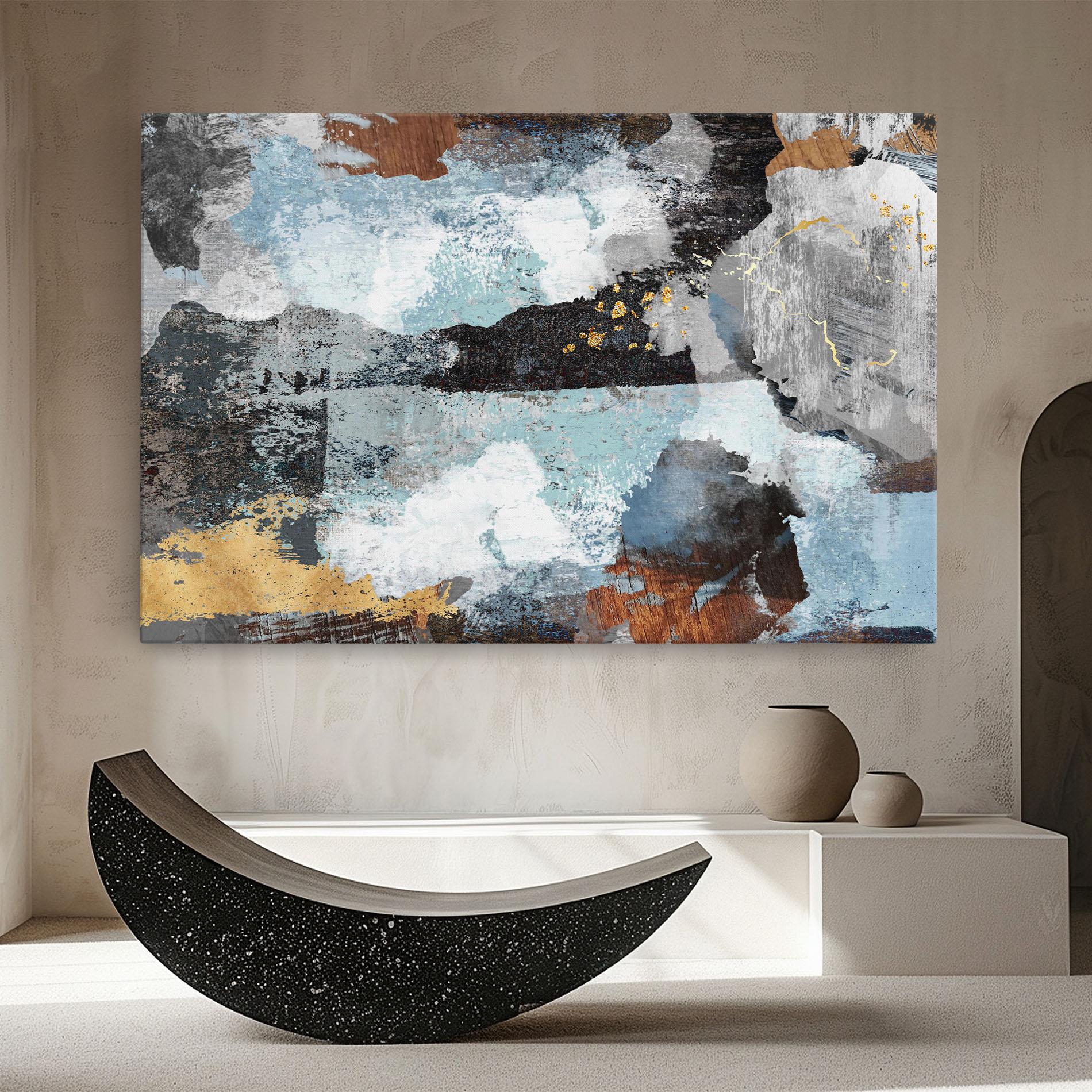 Tablou Canvas Gold Little Points mockup 8