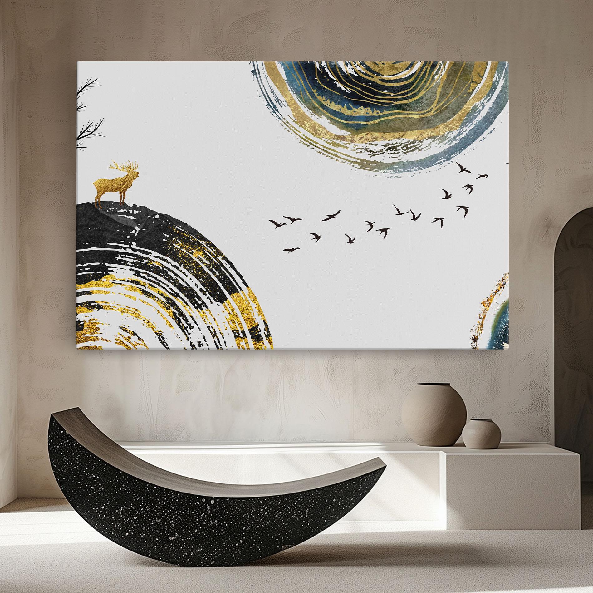 Tablou Canvas Golden Deer mockup 8