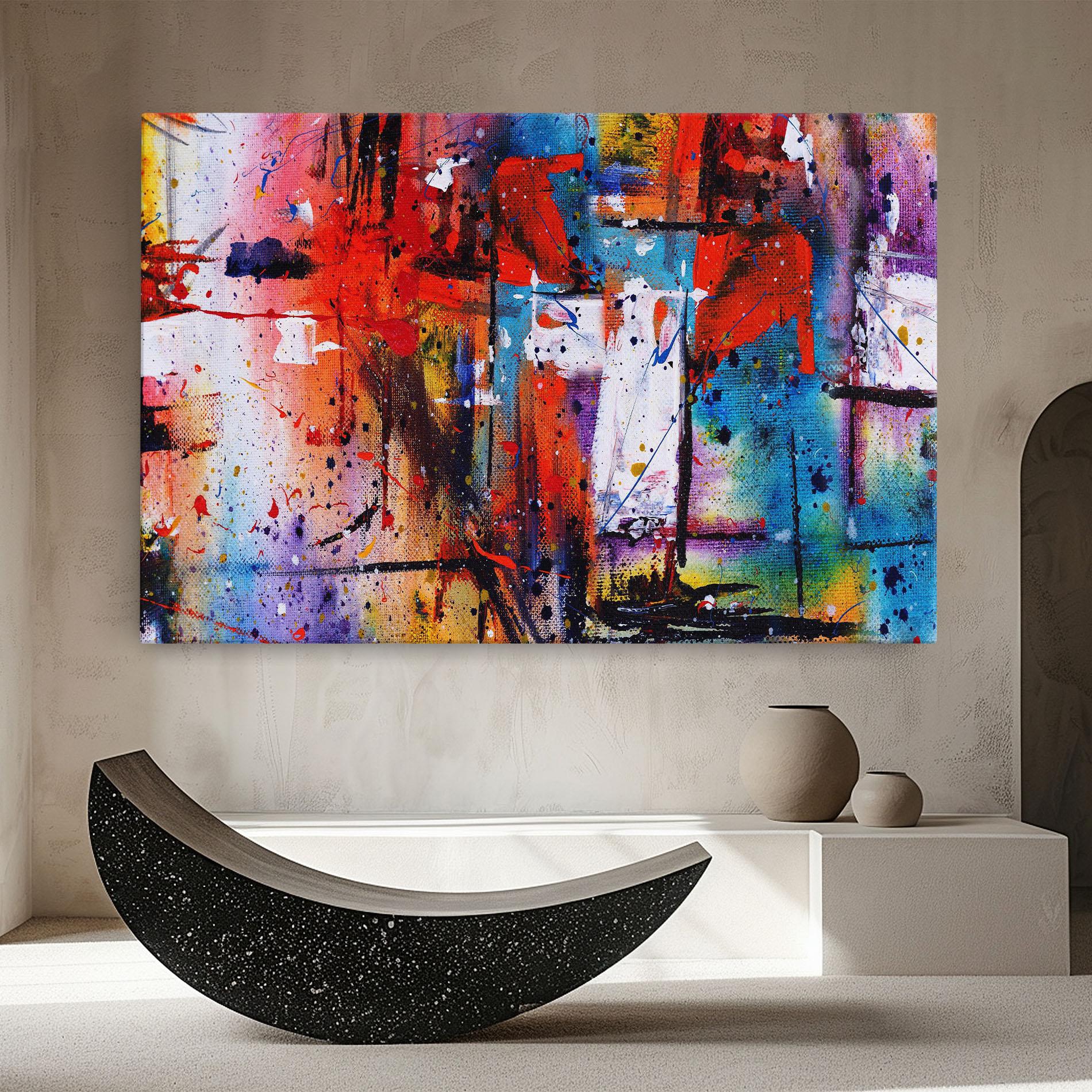 Tablou Canvas Hand Drawn Painting mockup 8