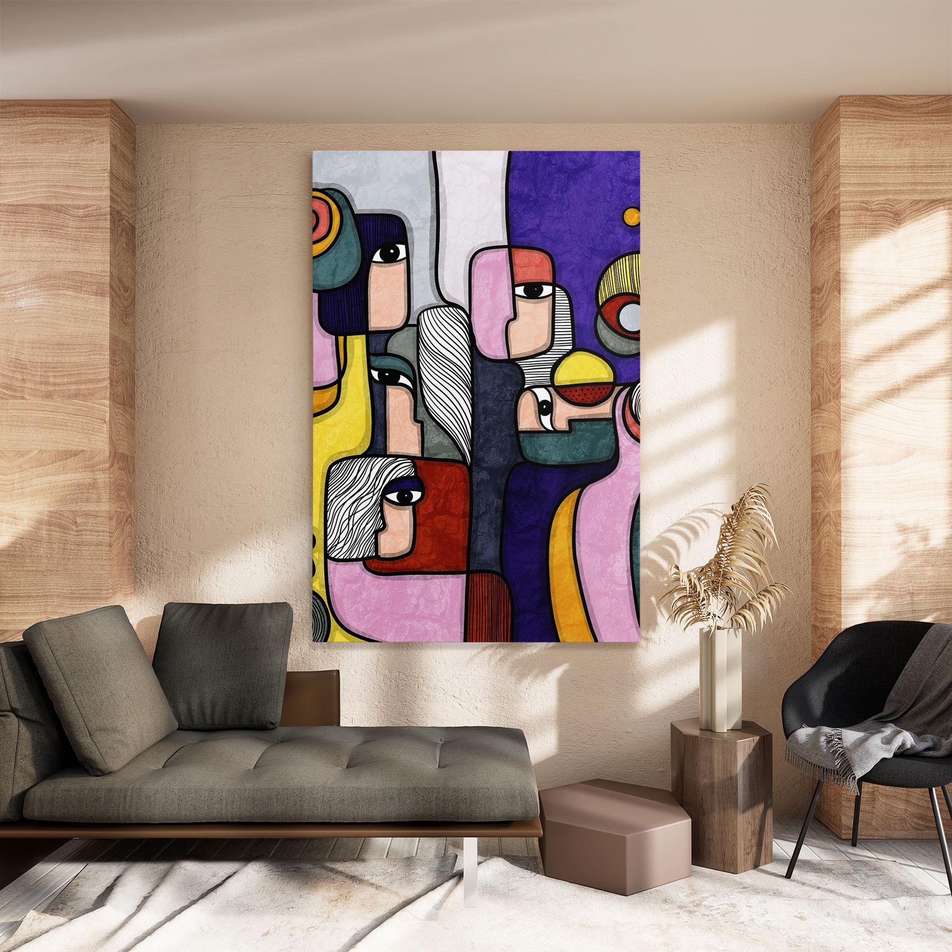 Tablou Canvas Abstract Looking Eyes mockup 8