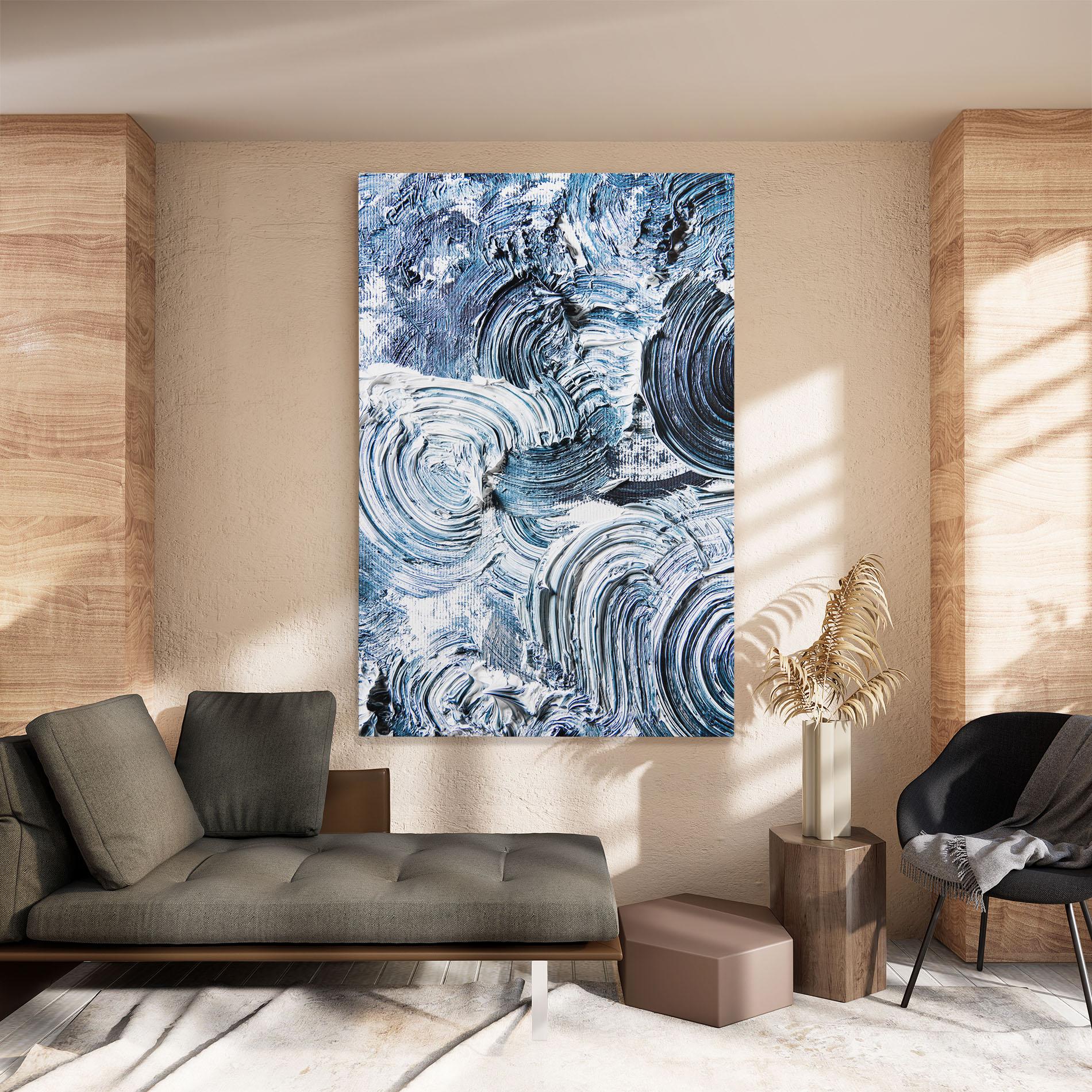 Tablou Canvas Cream Textured Painting mockup 8