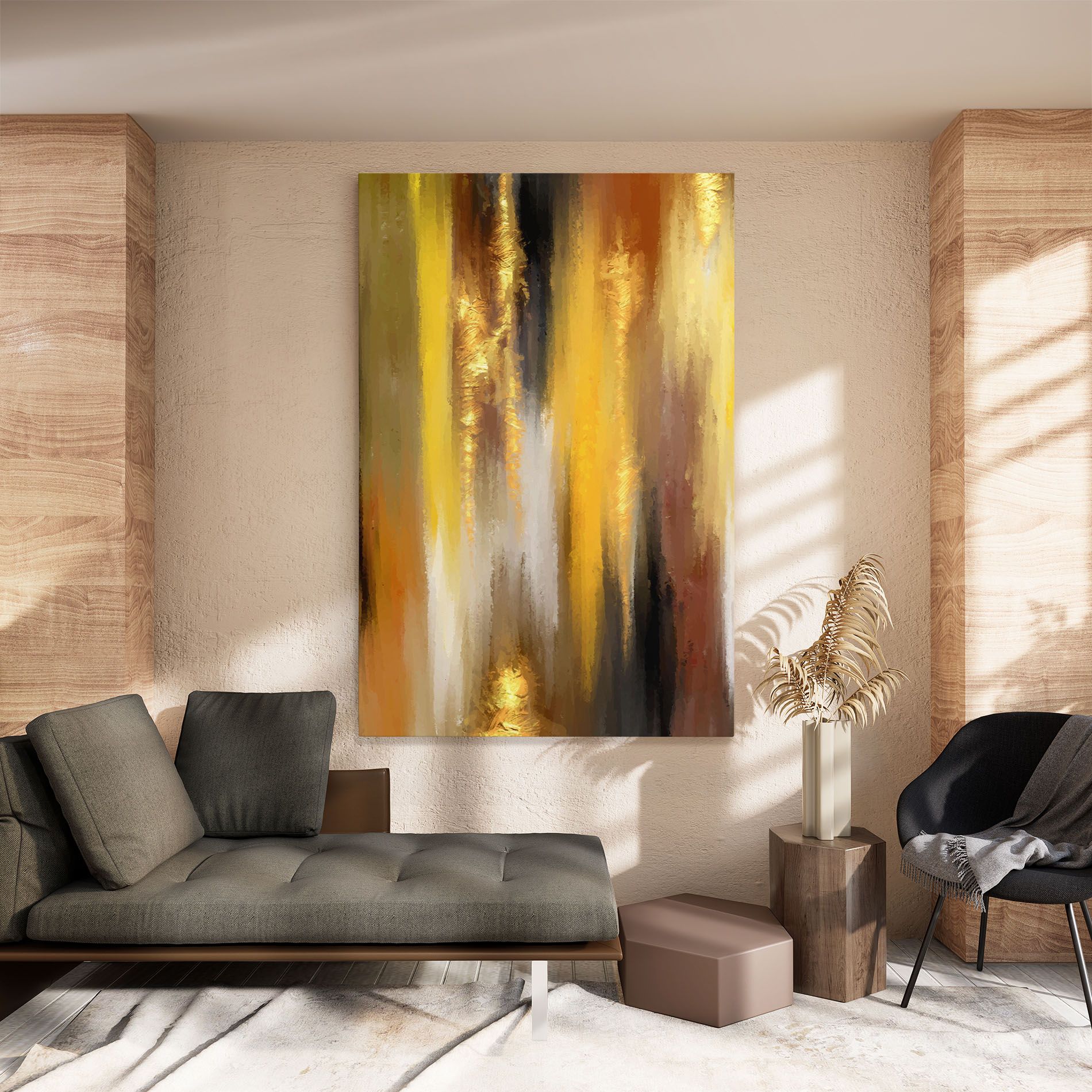 Golden Brown Art mockup 8