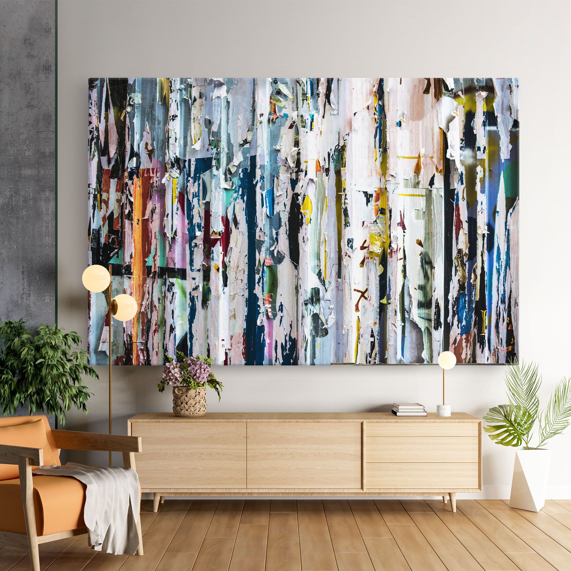Abstract Torn Paper mockup 9