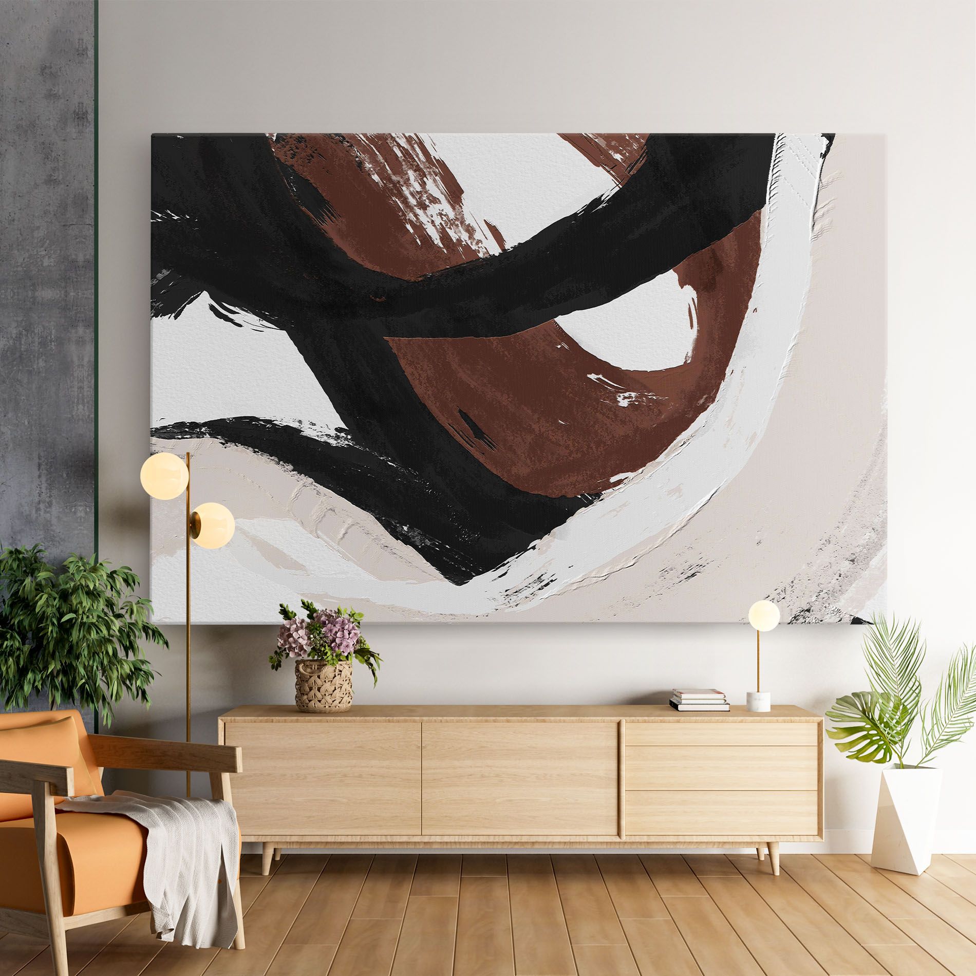 Cream Abstract mockup 9