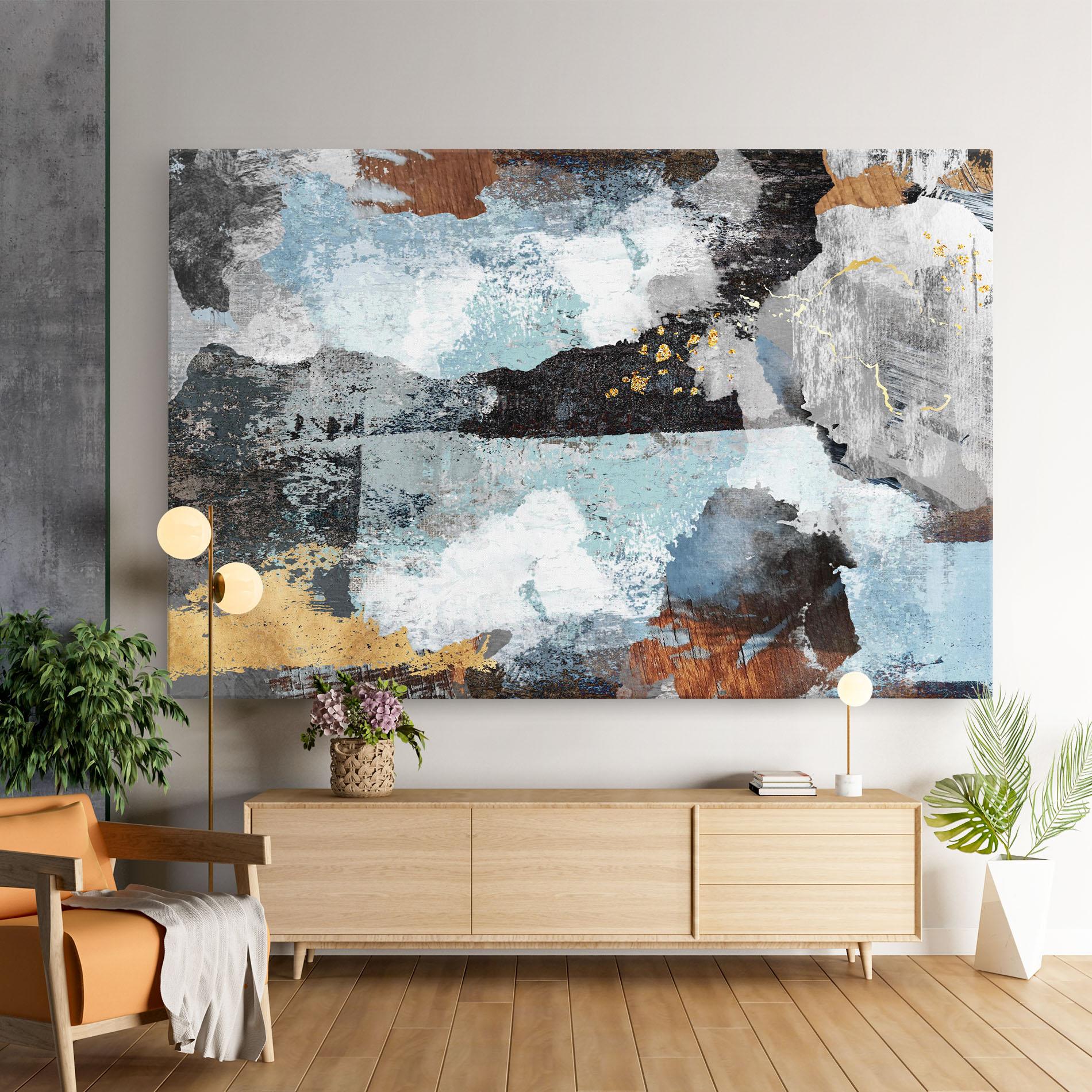 Tablou Canvas Gold Little Points mockup 9