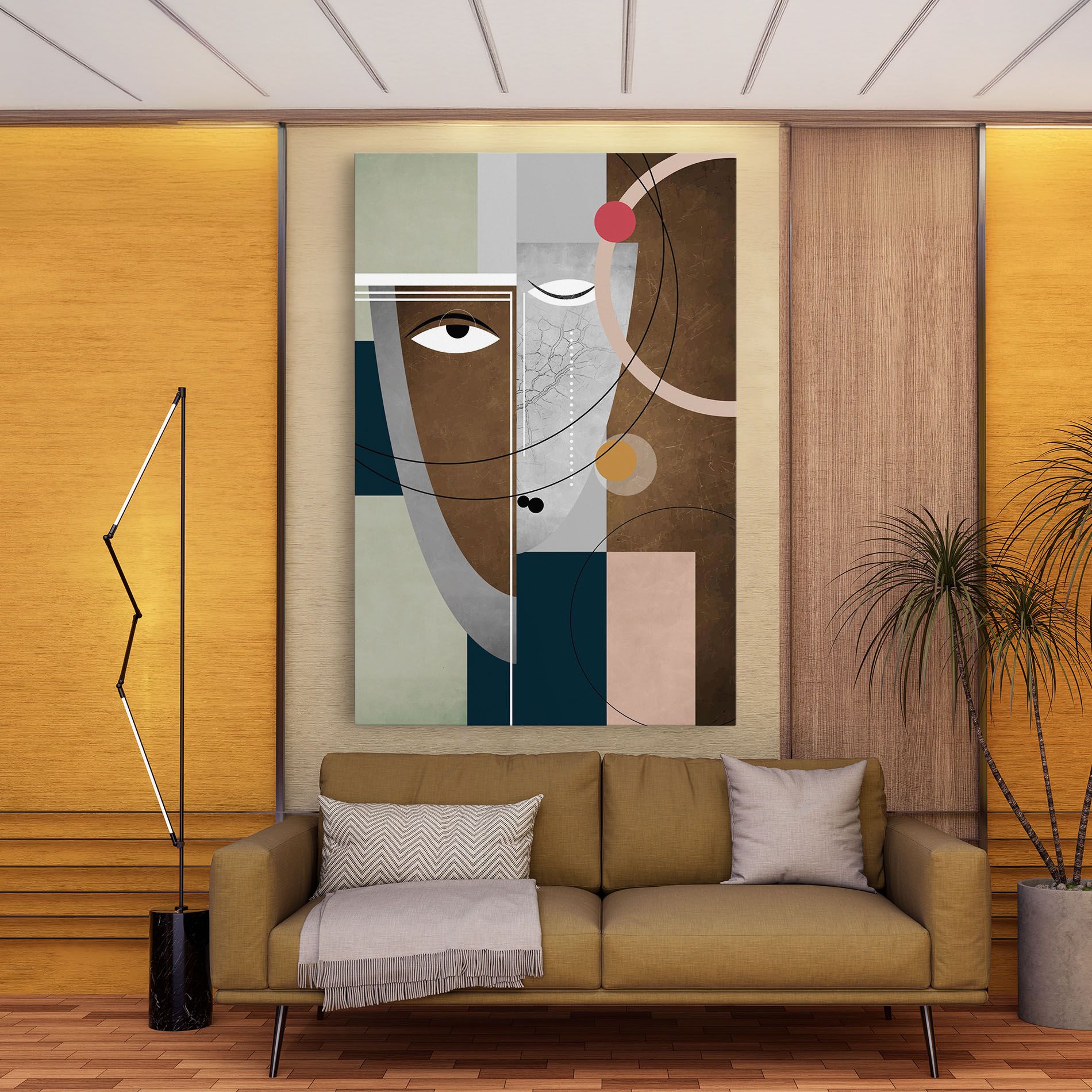 Abstract Brown Face mockup 9