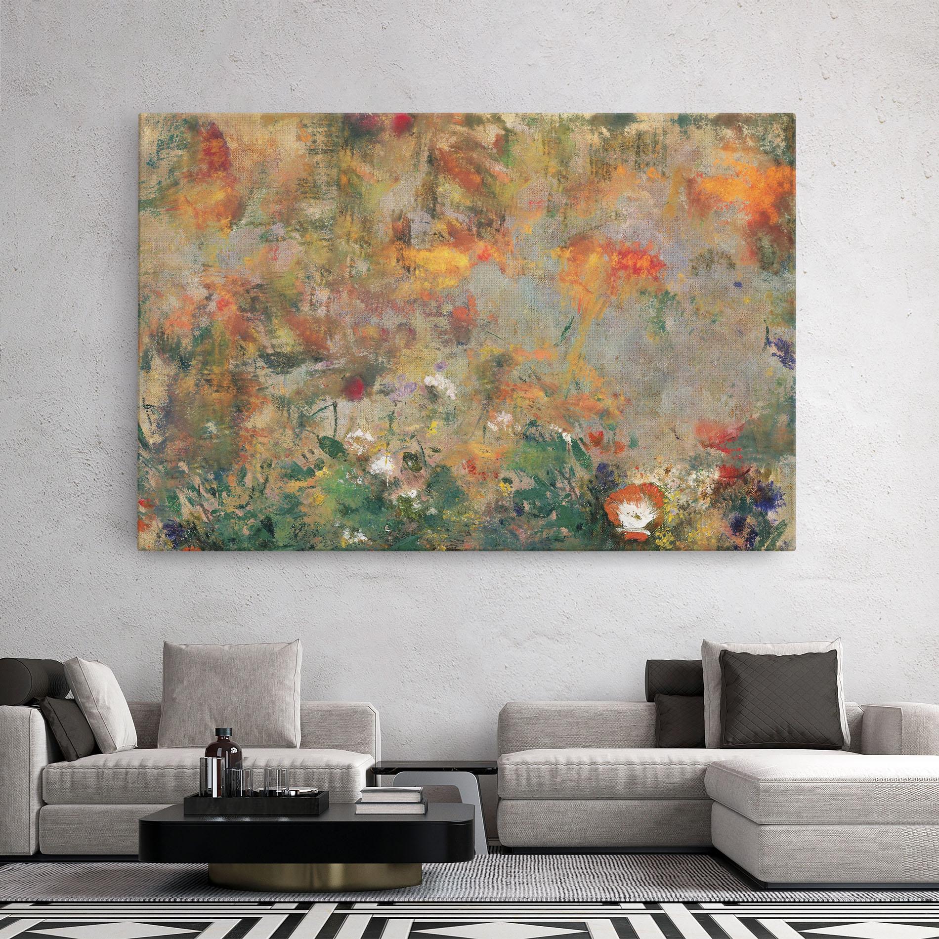 Tablou Canvas Abstract Flowers mockup 2