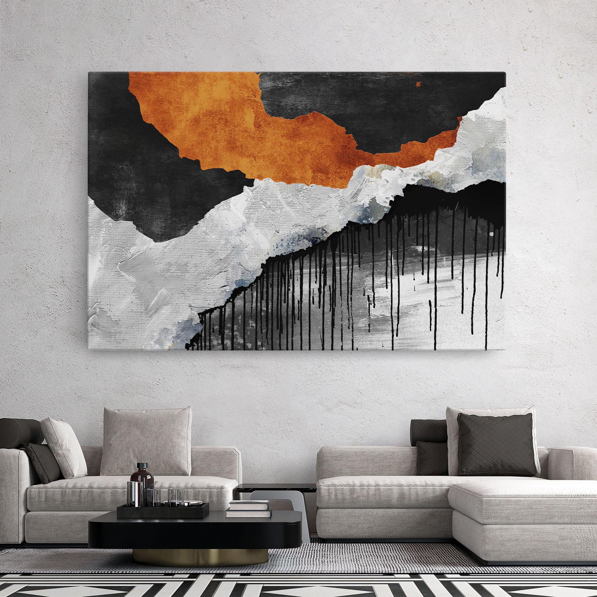 Tablou Canvas Black Paint Flowing mockup 2