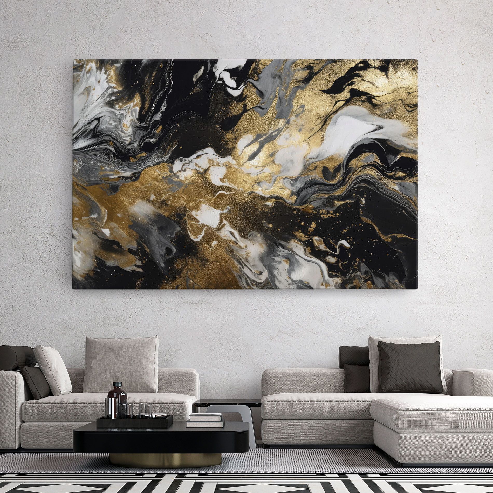 Gold Acrylic Fluid mockup 2