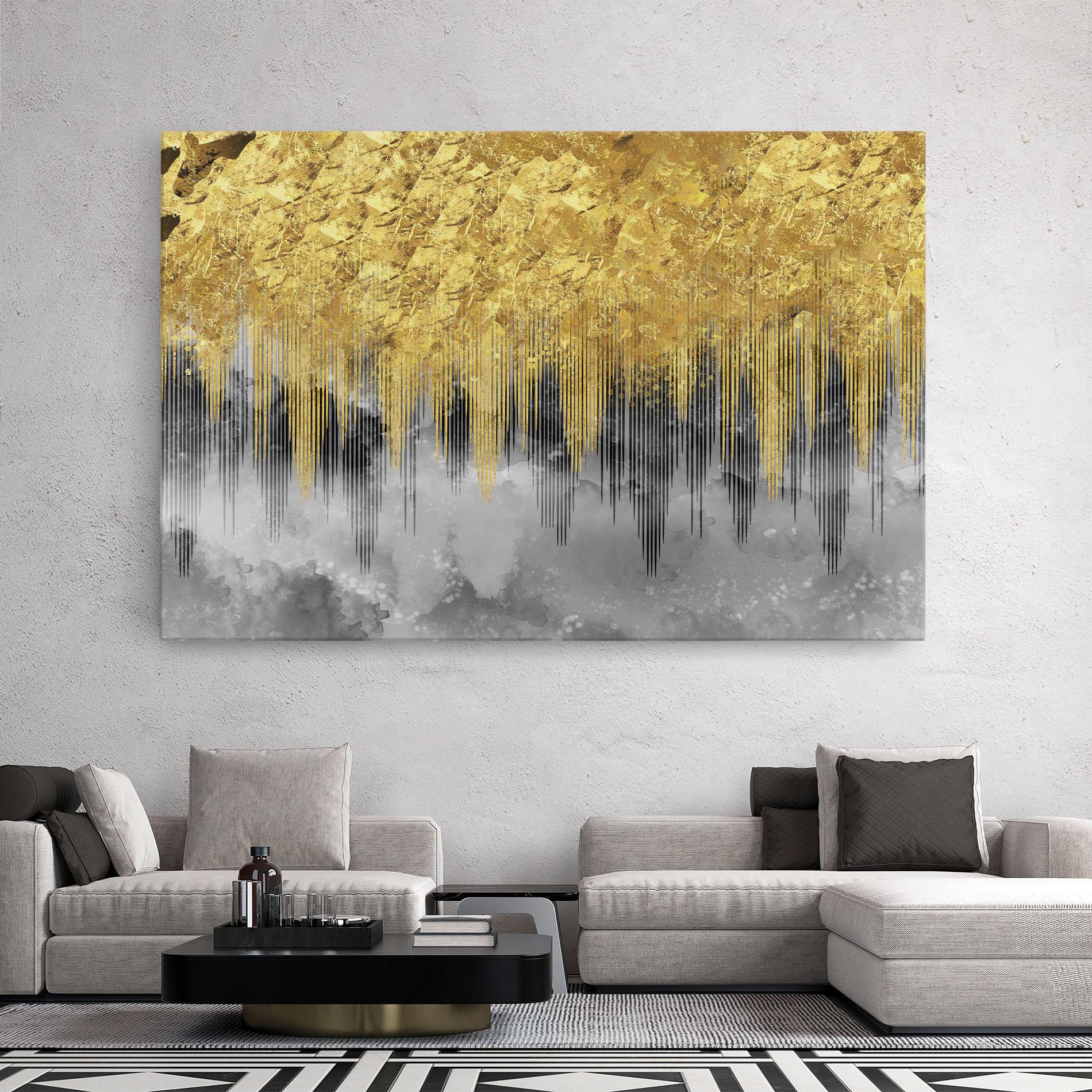 Tablou Canvas Golden Grey mockup 2