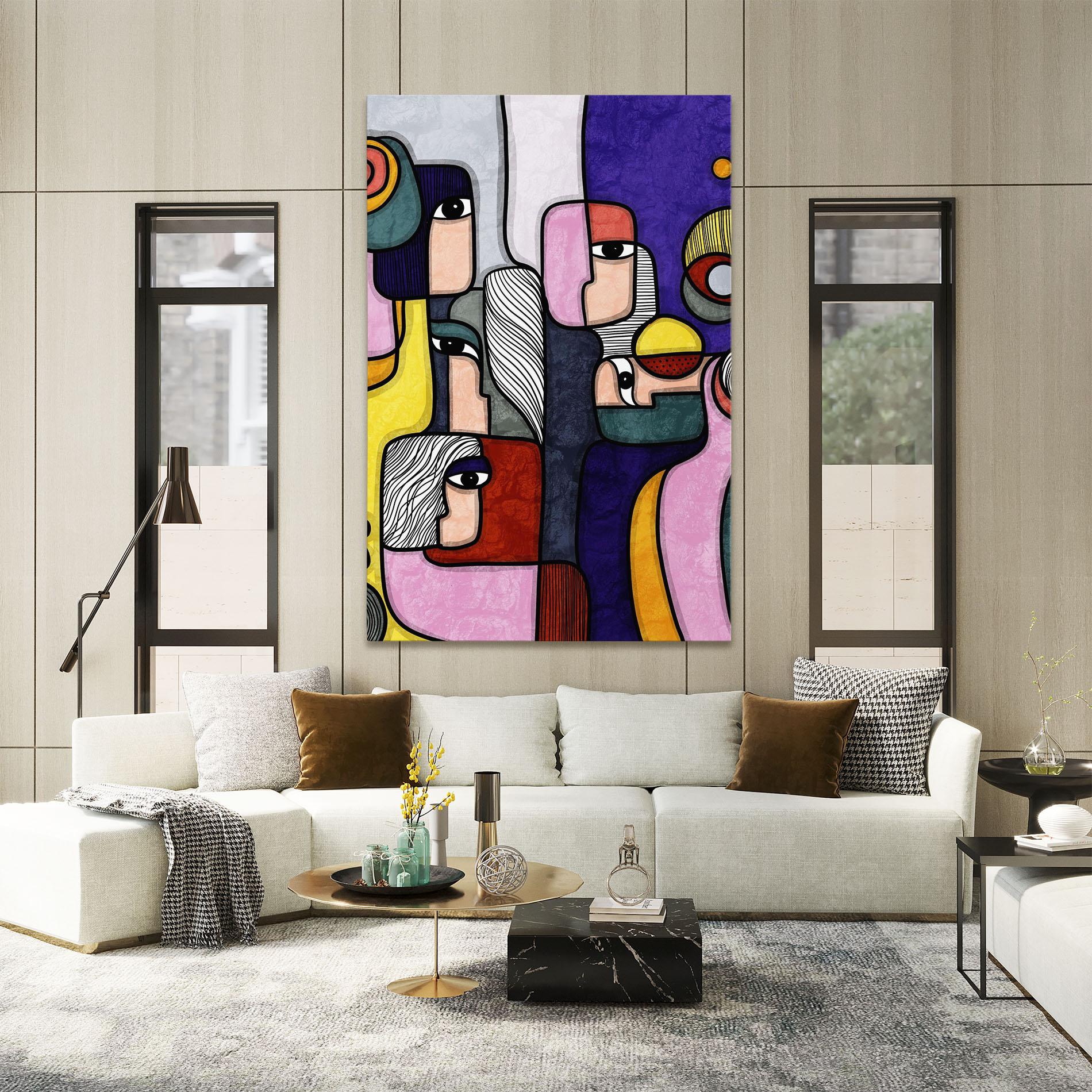 Tablou Canvas Abstract Looking Eyes mockup 2