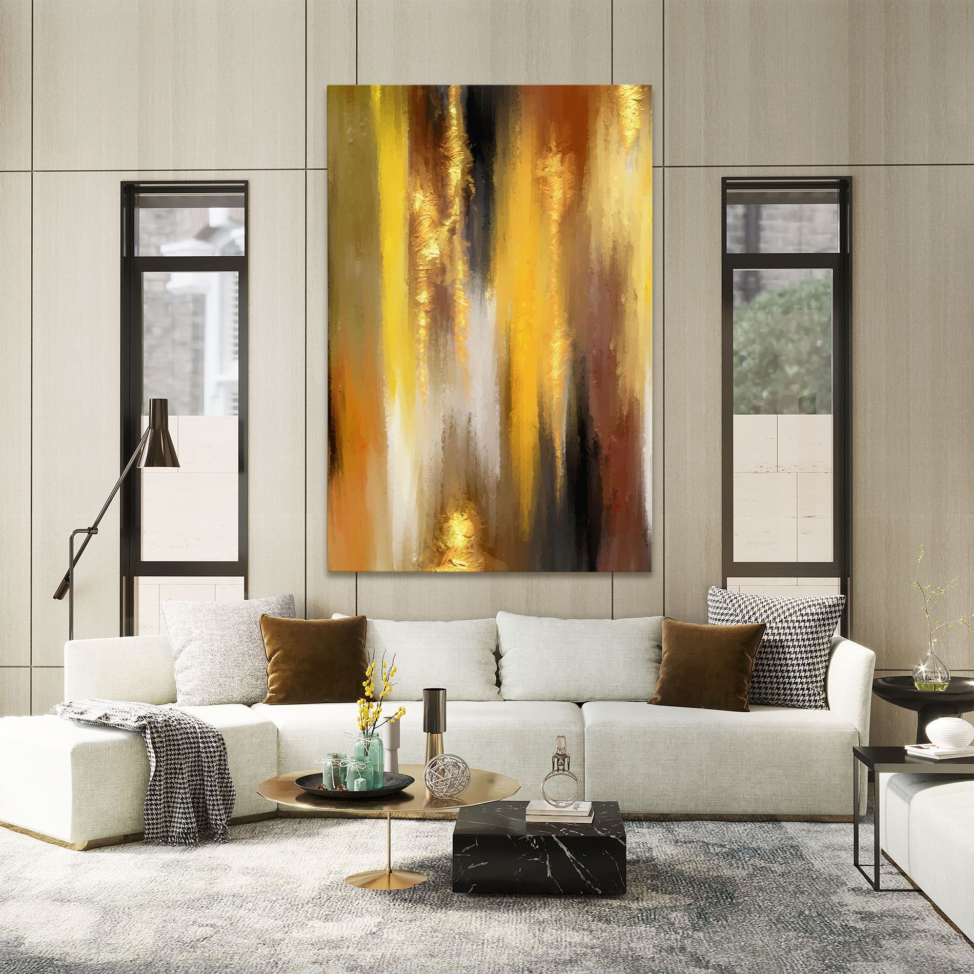 Golden Brown Art mockup 2