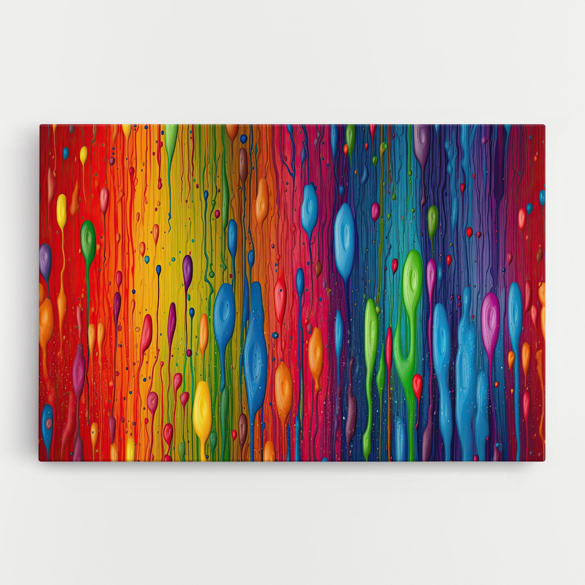 Tablou Canvas Abstract Rainbow Pattern mockup 0