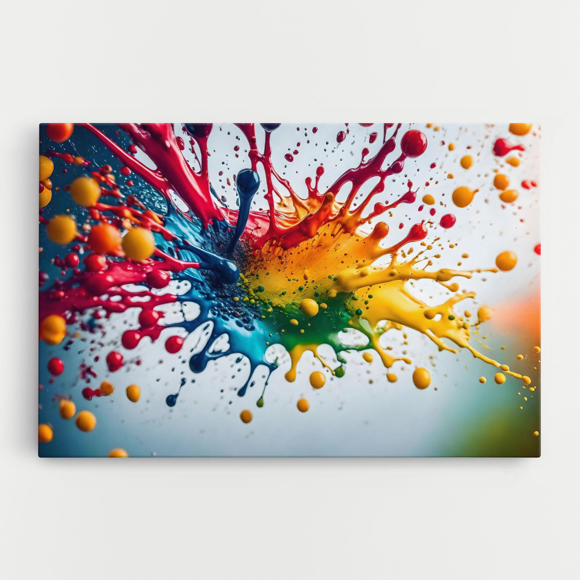 Tablou Canvas Colorful Splash Rainbow mockup 0