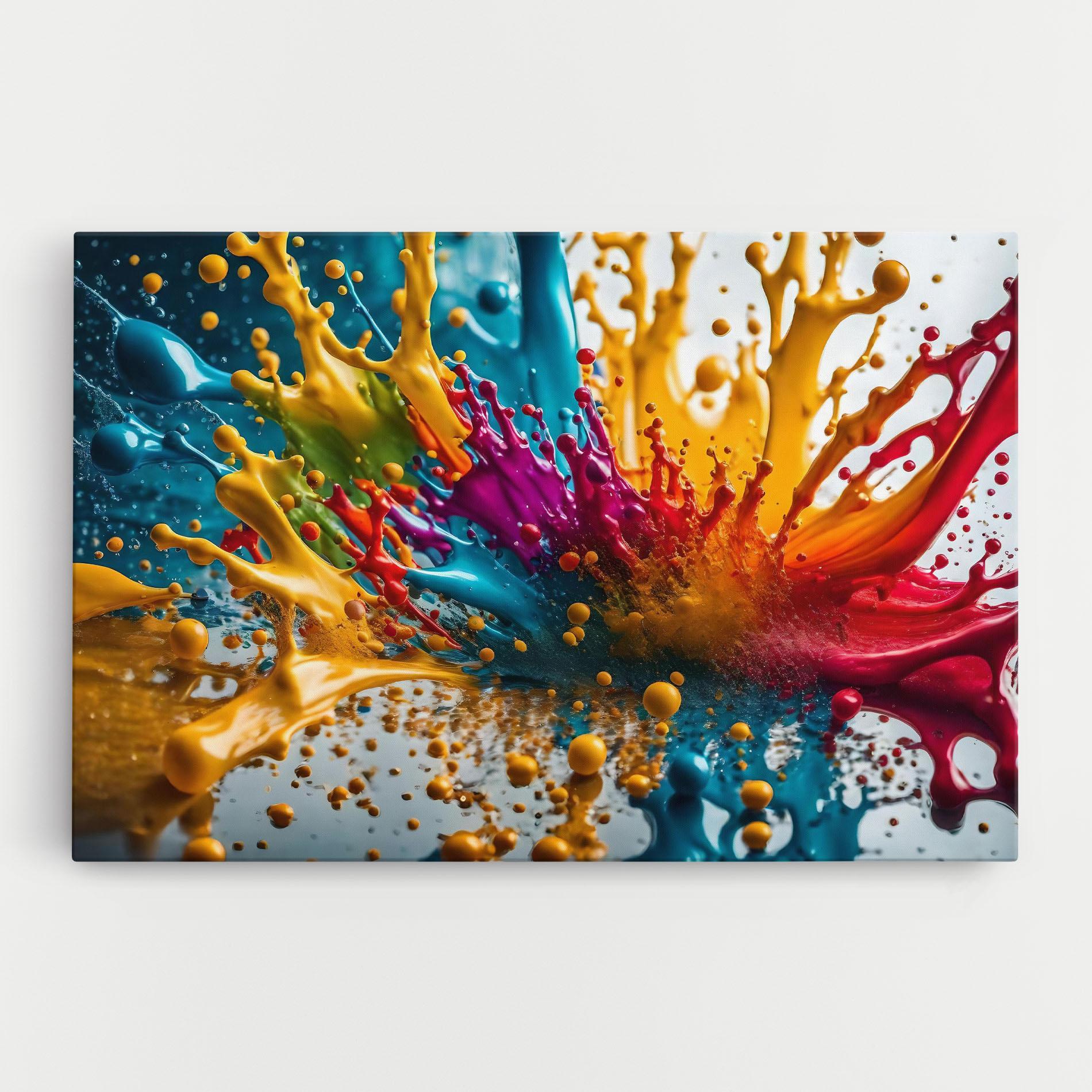 Tablou Canvas Colorful Water Splash mockup 0