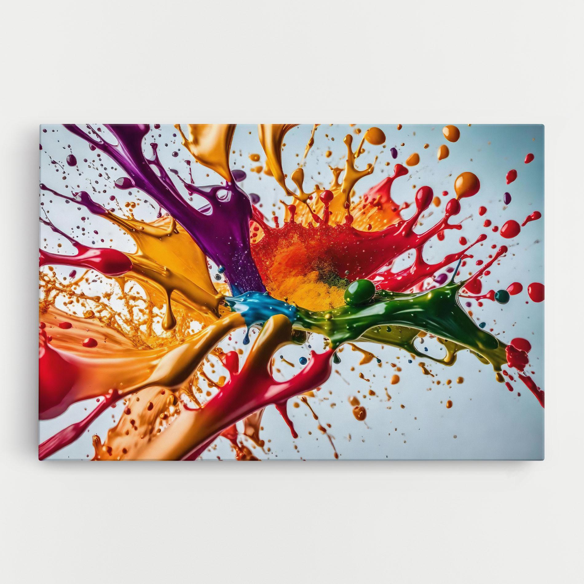 Tablou Canvas Colorful Yellow Rainbow mockup 0