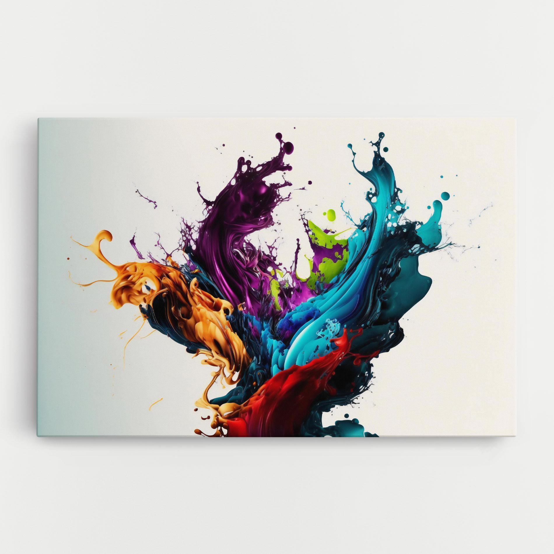 Tablou Canvas Dark Purple Splash mockup 0