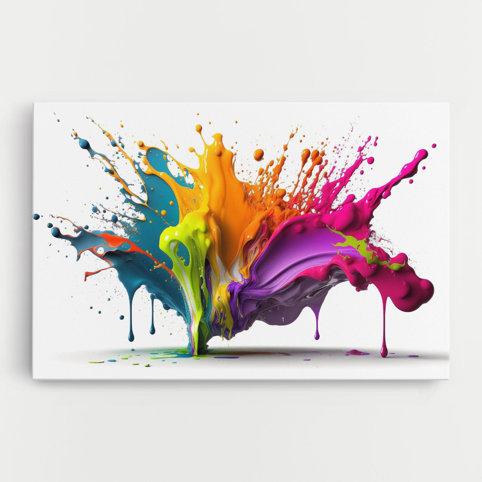Tablou Canvas Exploding Mixed Liquid mockup 0