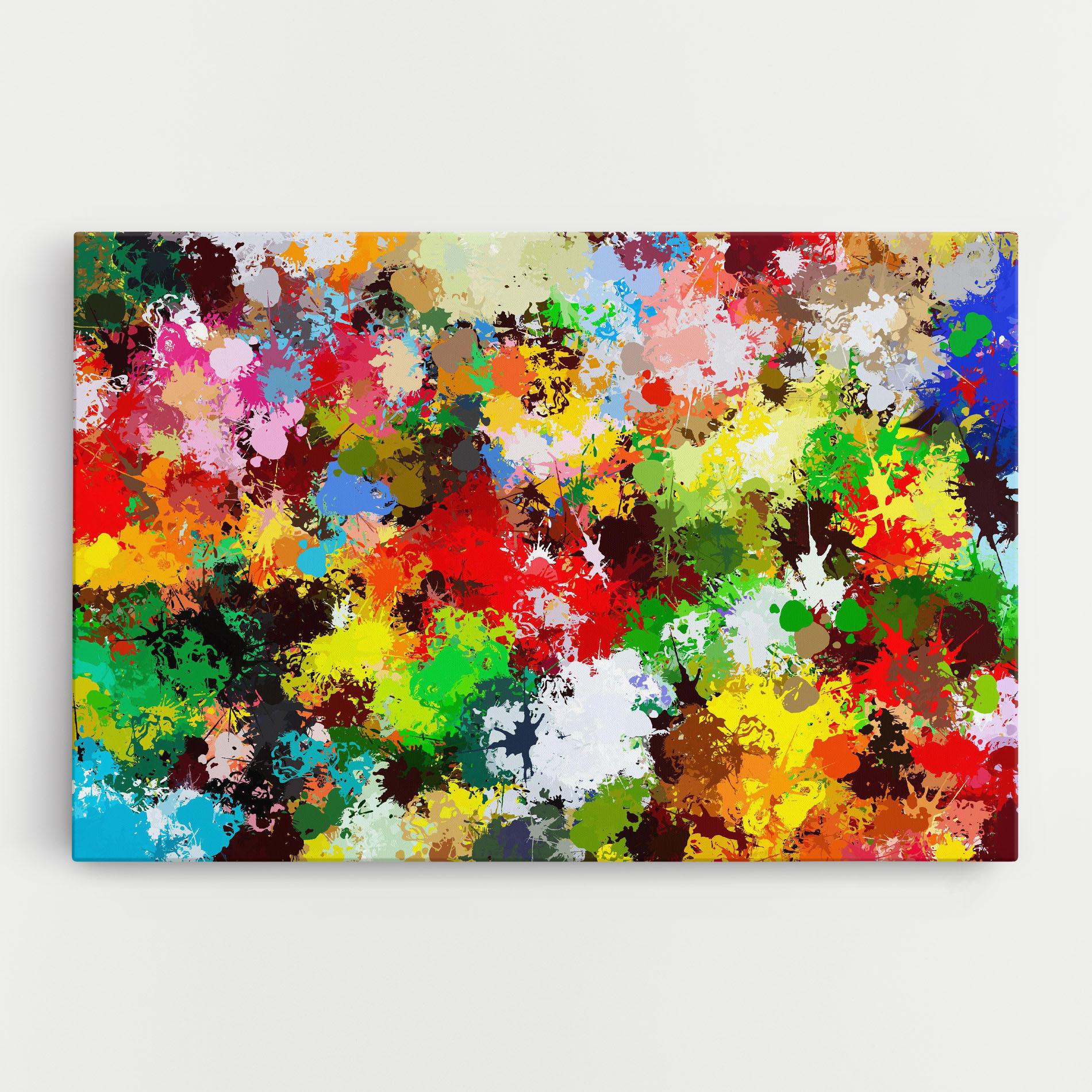 Tablou Canvas Flowers Shaped Stains mockup 0