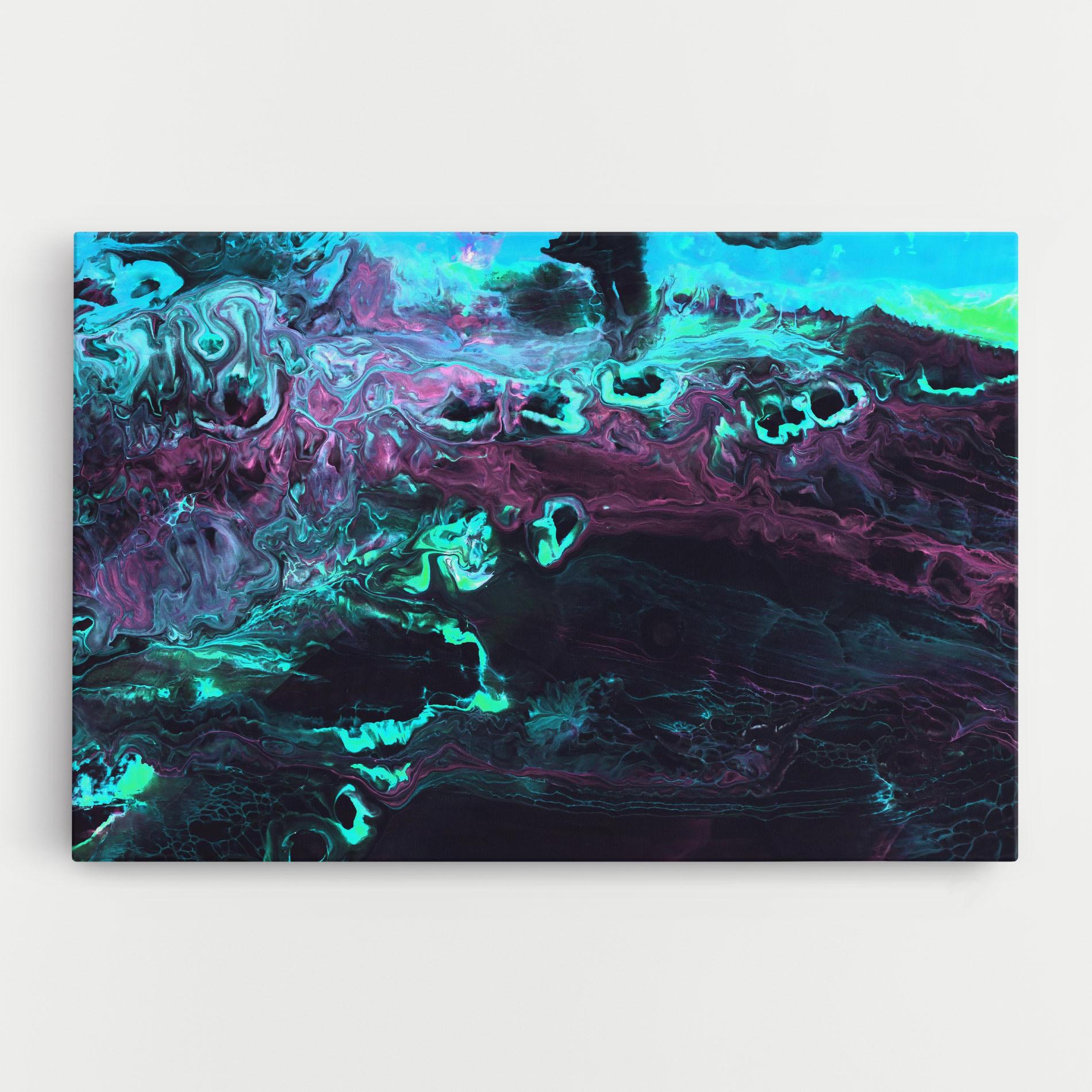 Tablou Canvas Neon Abstract mockup 0