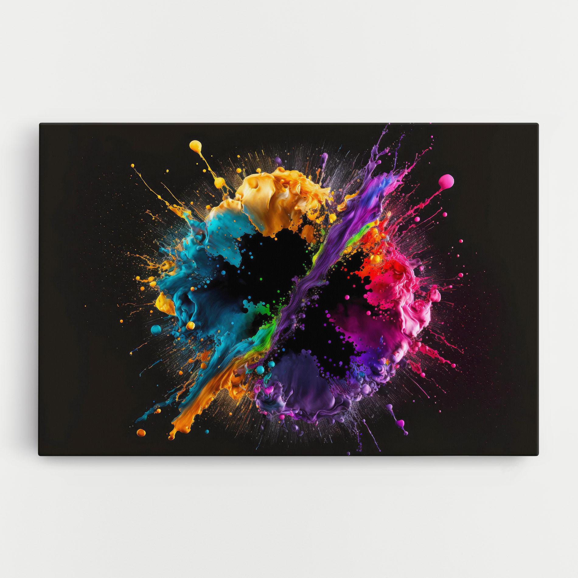 Tablou Canvas Oily Splash Explosion mockup 0