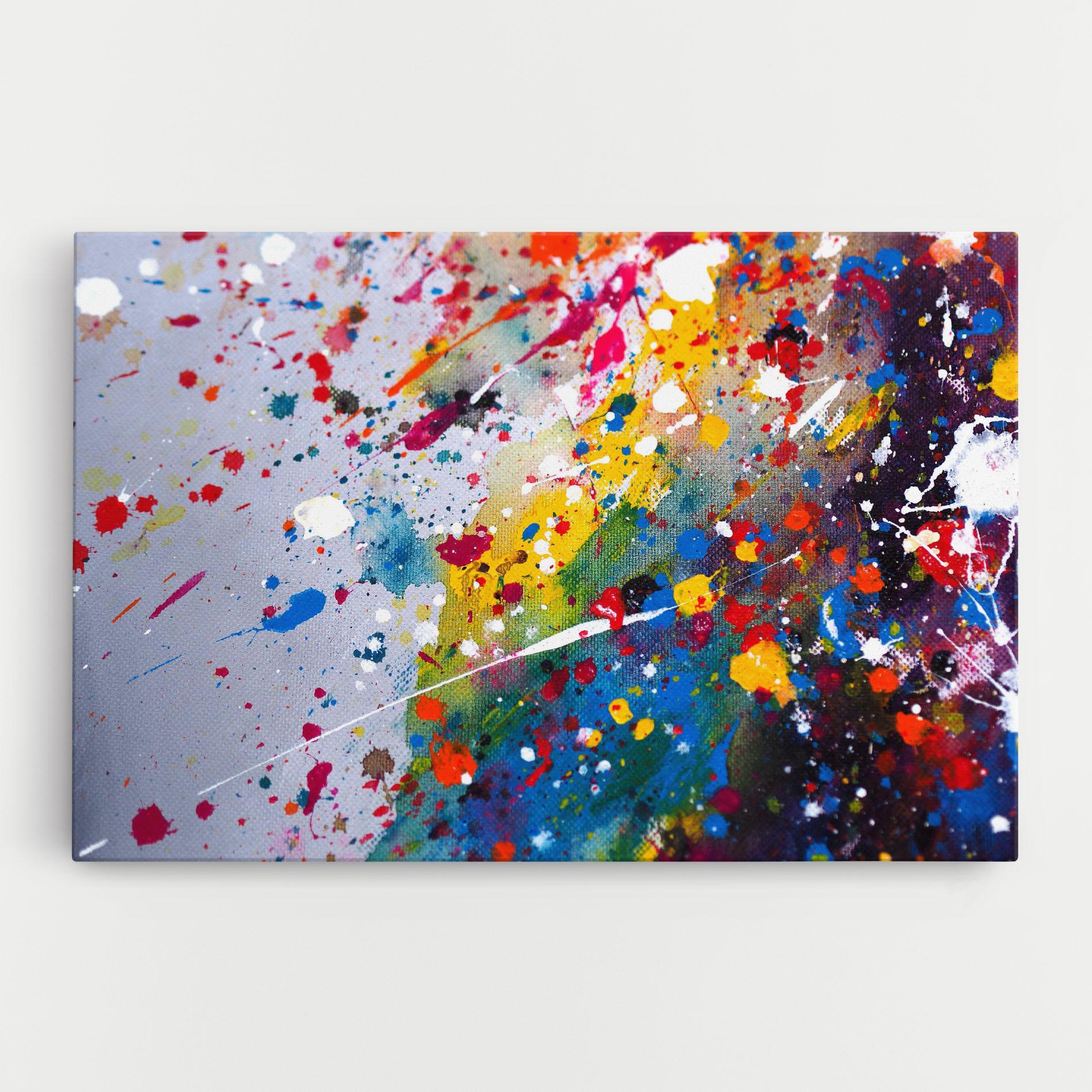 Tablou Canvas Watercolor Drops mockup 0