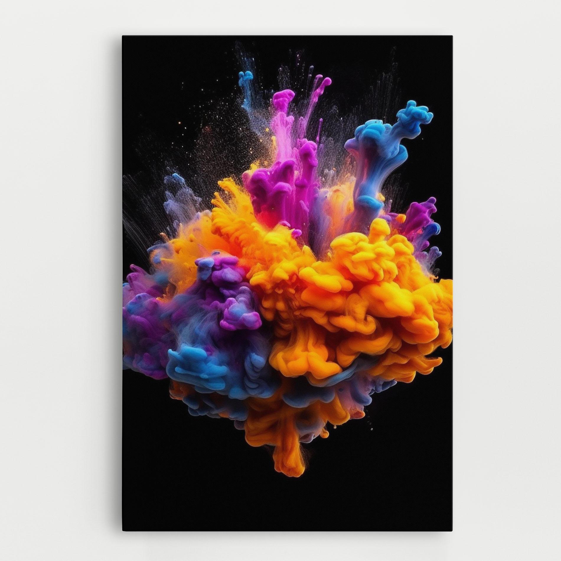 Tablou Canvas Colorful Cloud Liquid mockup 0