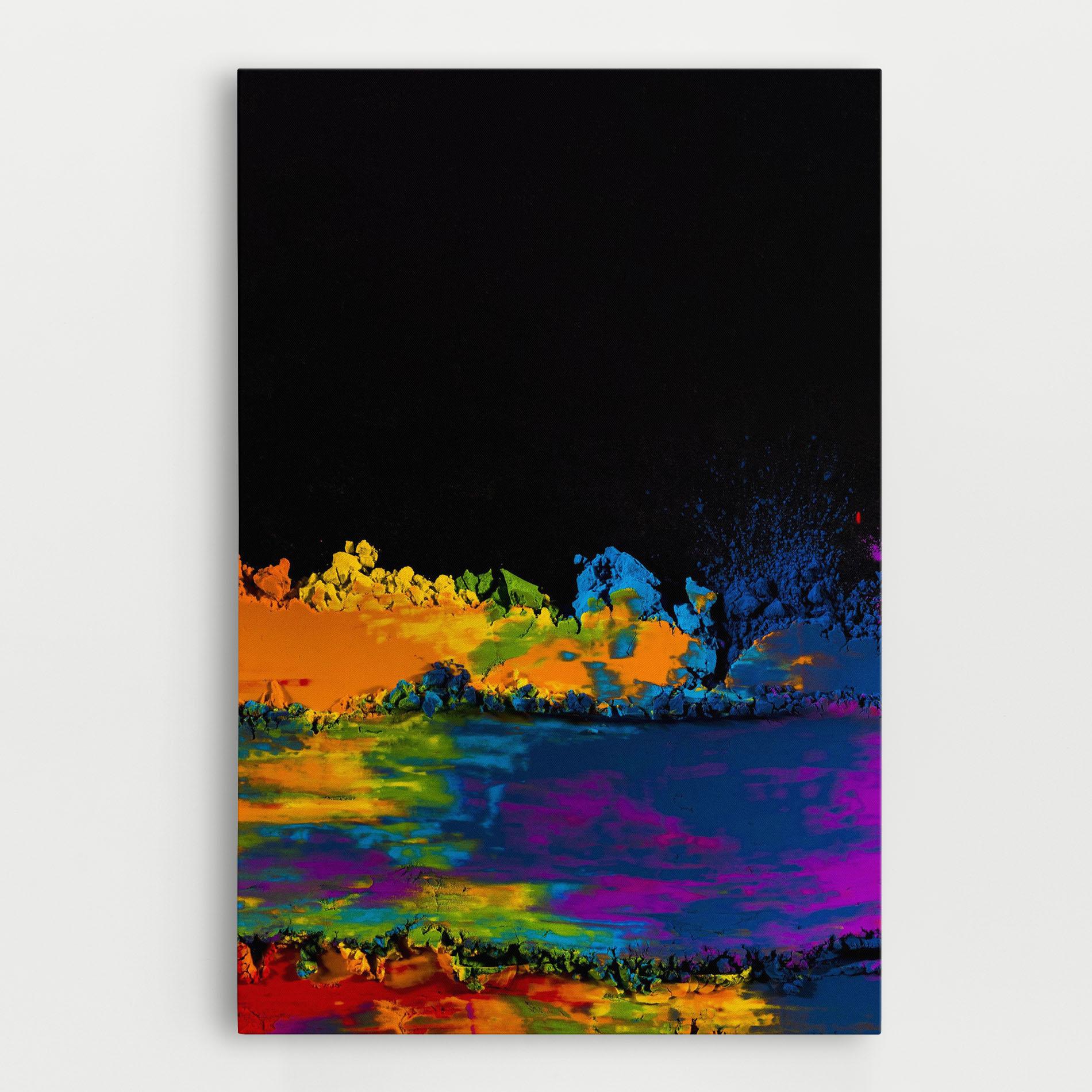 Tablou Canvas Mixed Holi Colors mockup 0