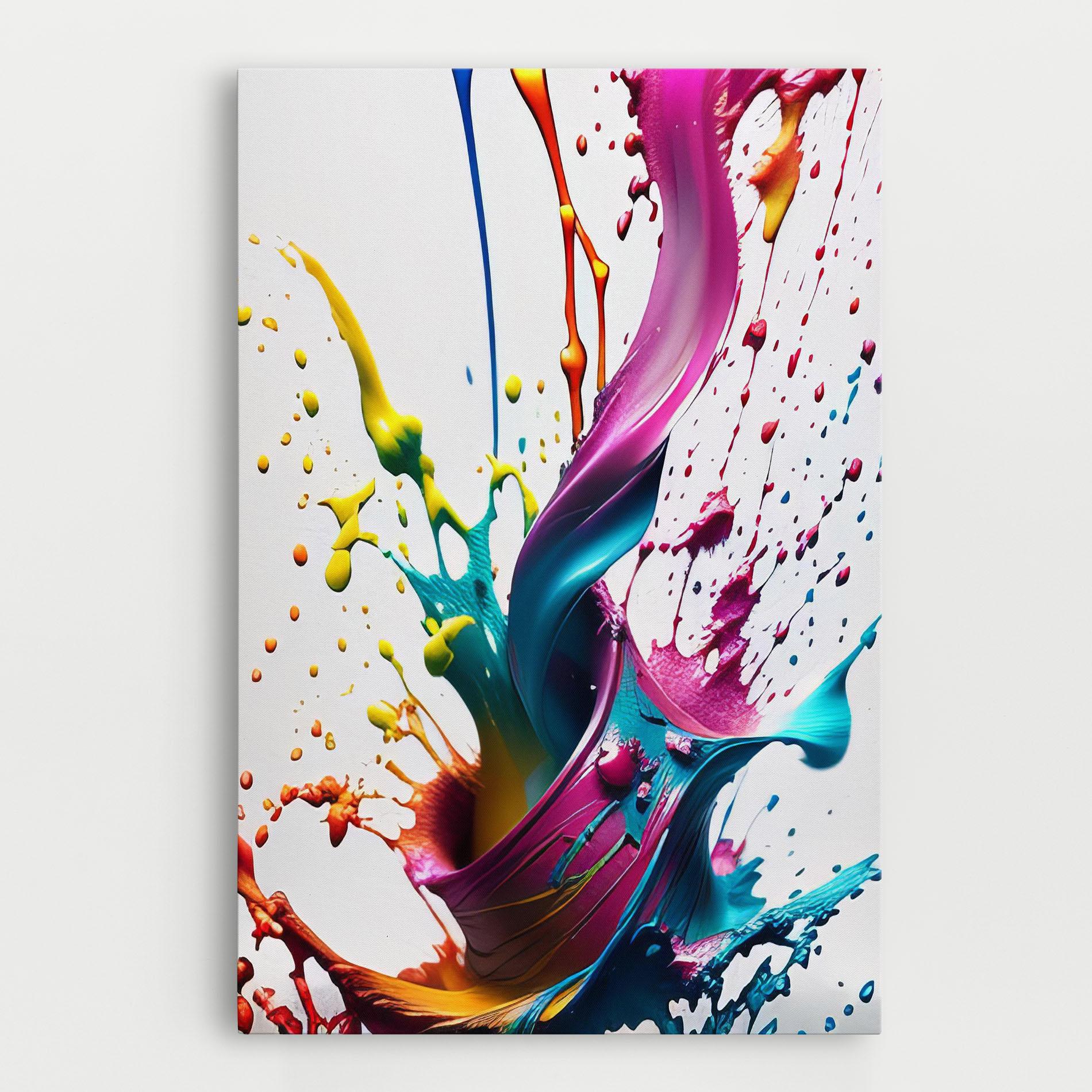 Tablou Canvas Purple Blue Splash mockup 0