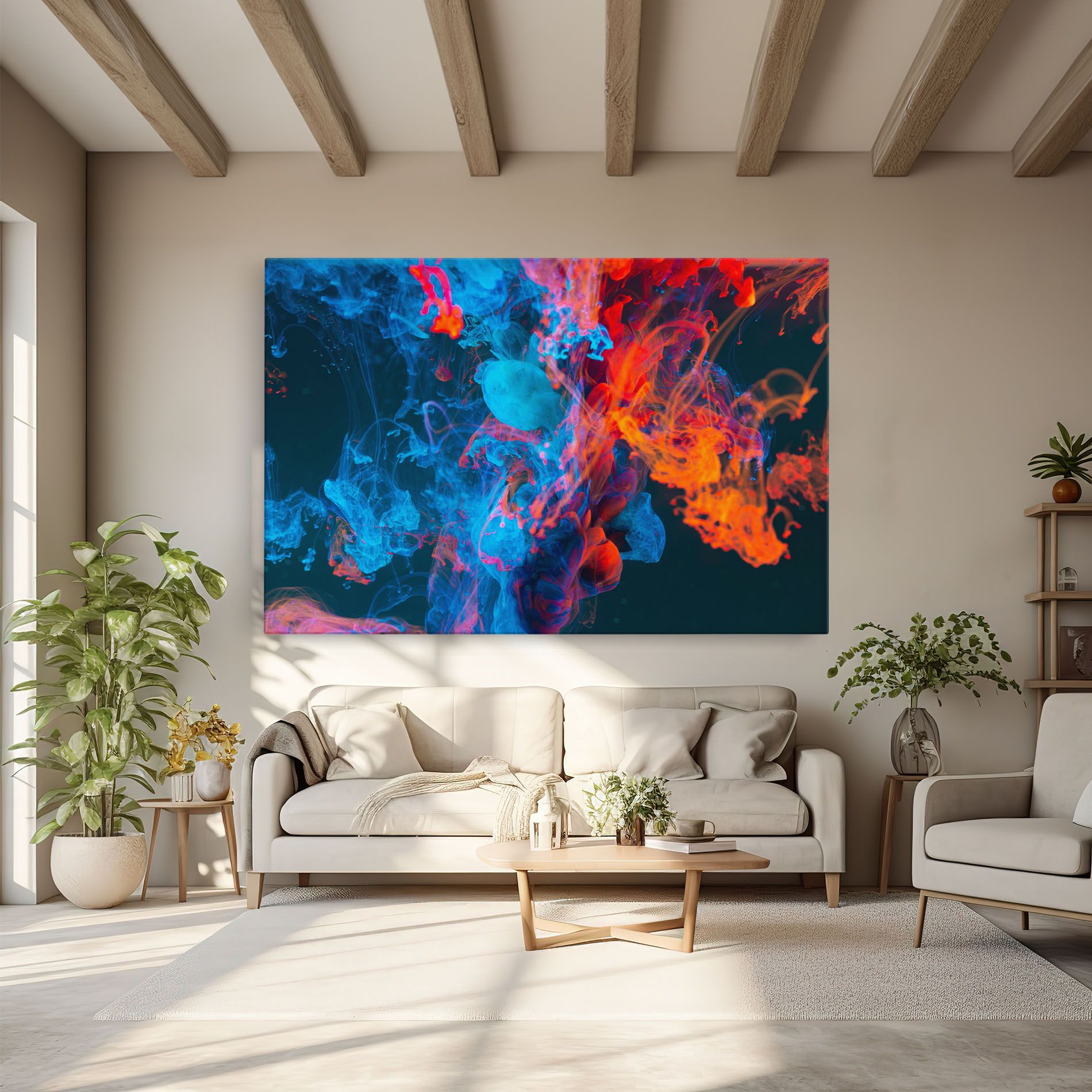 Abstract Blue And Red mockup 6