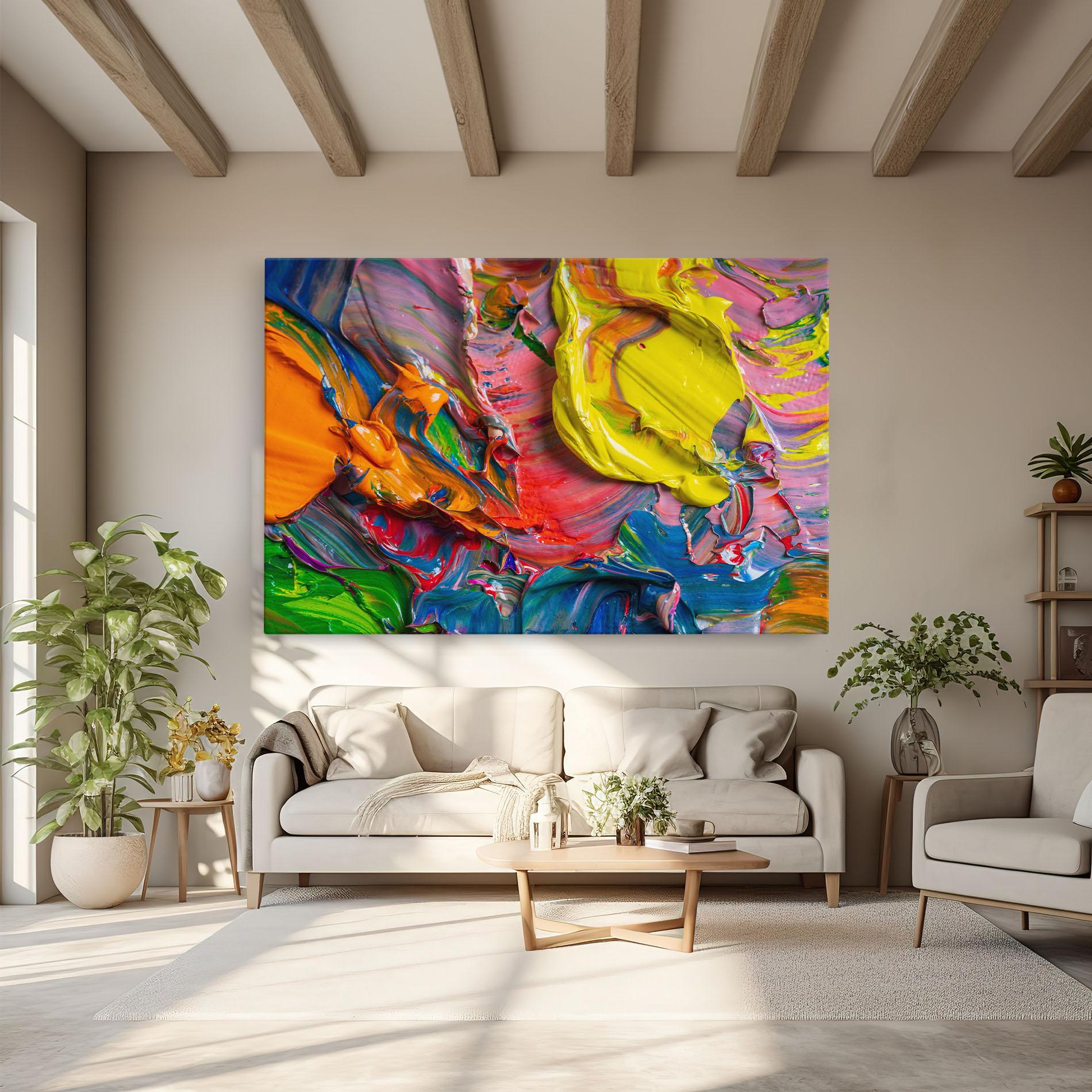 Tablou Canvas Bright Oil Colors mockup 6