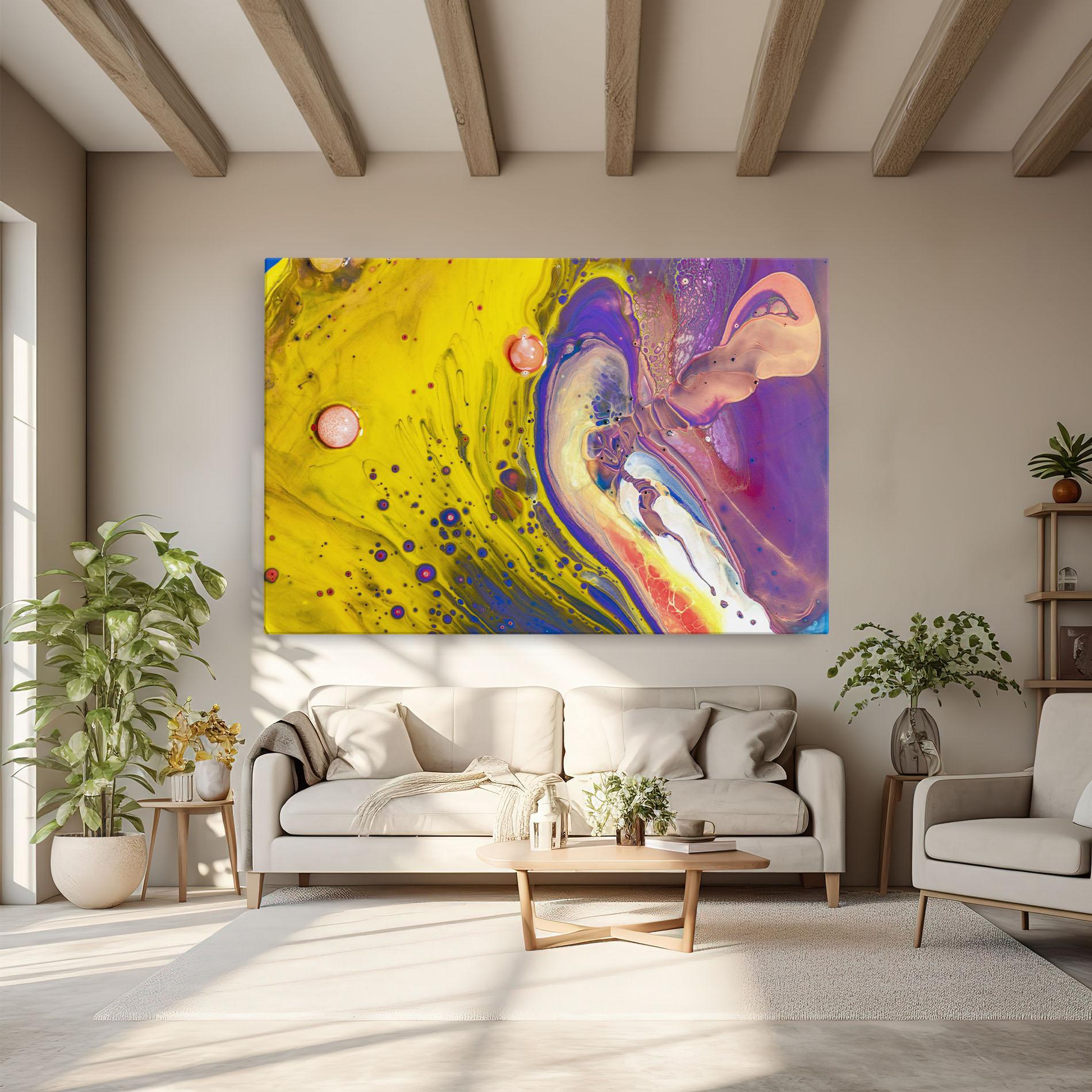 Tablou Canvas Colorful Liquid Marble mockup 6