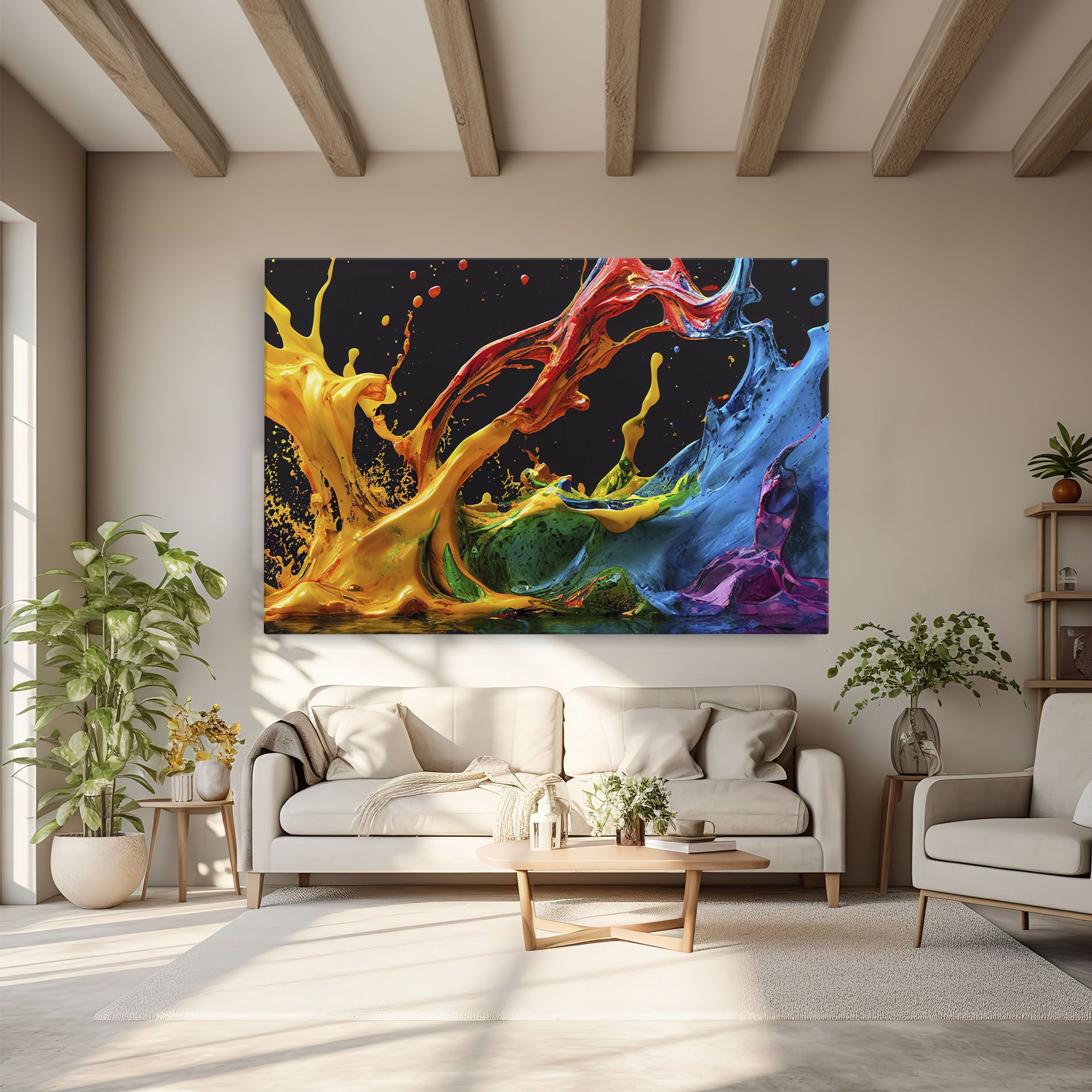 Floating Yellow Splay mockup 6